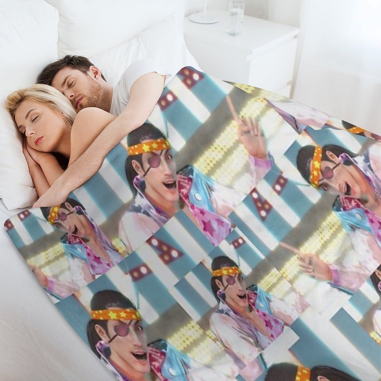 Goro Majima Yakuza Montage Premium Throw Blanket