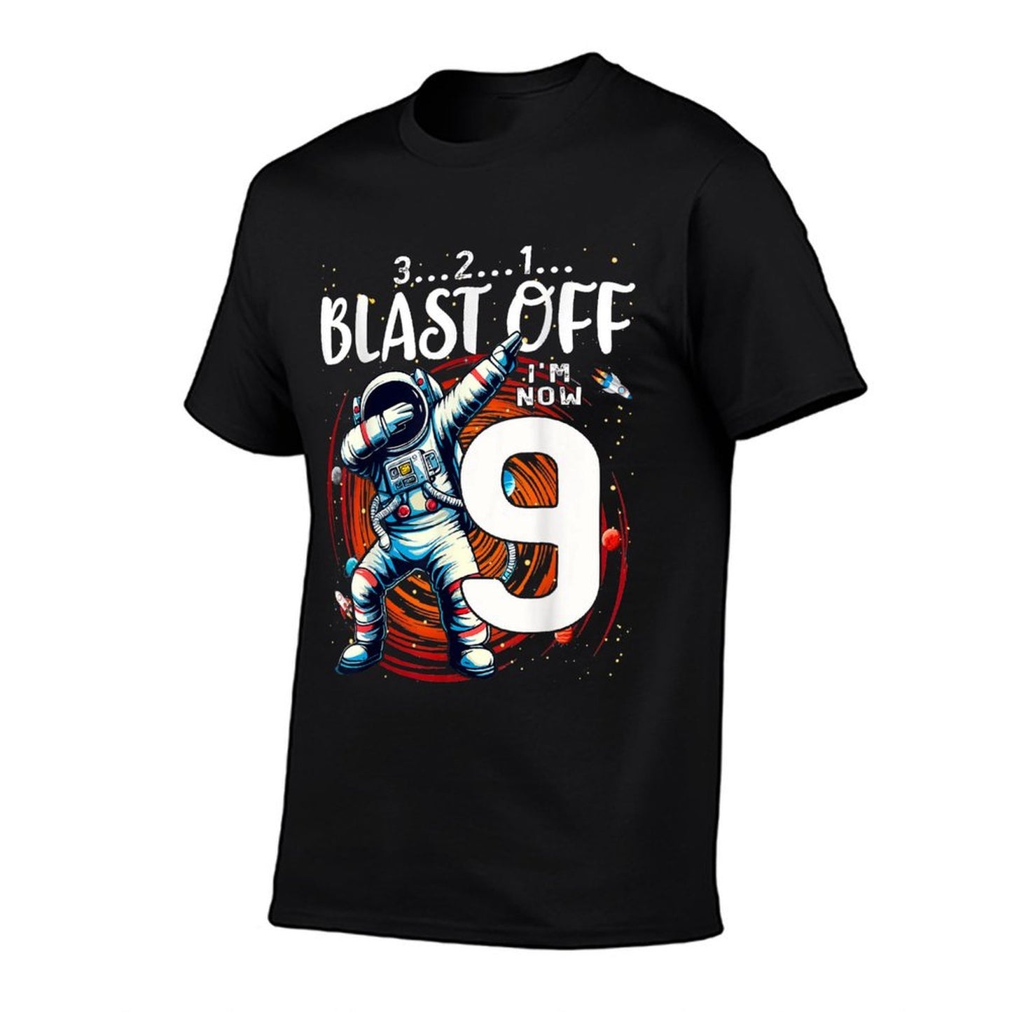 9 Birthday Boy Astronaut Astronomy 9th Year Old Birtday Moisture-wicking T-Shirt