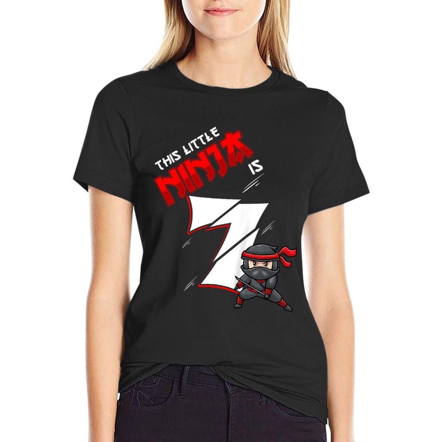 Kids 7th Birthday For Boy 7 Years Old Ninja High-quality Stitching T-Shirt