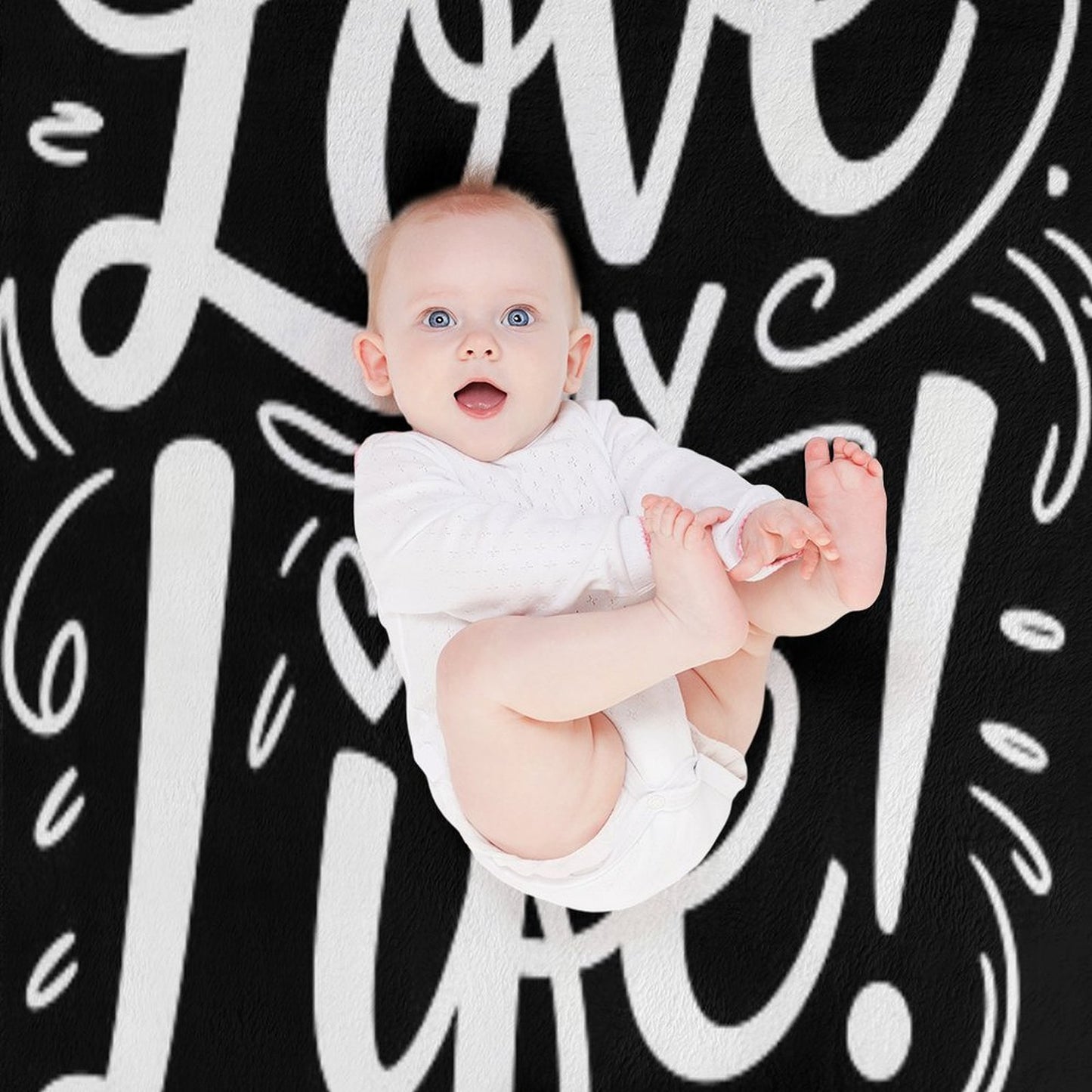 I Love My LIfe! Plush Throw Blanket