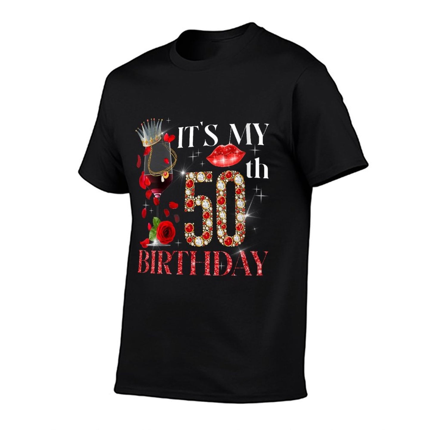 Womens Its My 50th Birthday 50 Years Old Gifts 50th Birthday Queen Durable T-Shirt