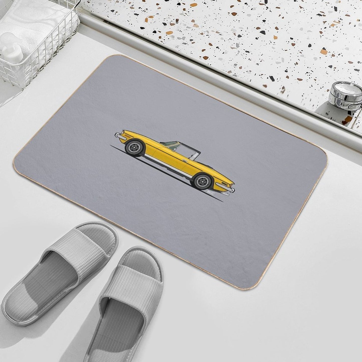 Triumph Stag Single Illustration Toxin-Free Bath Mat
