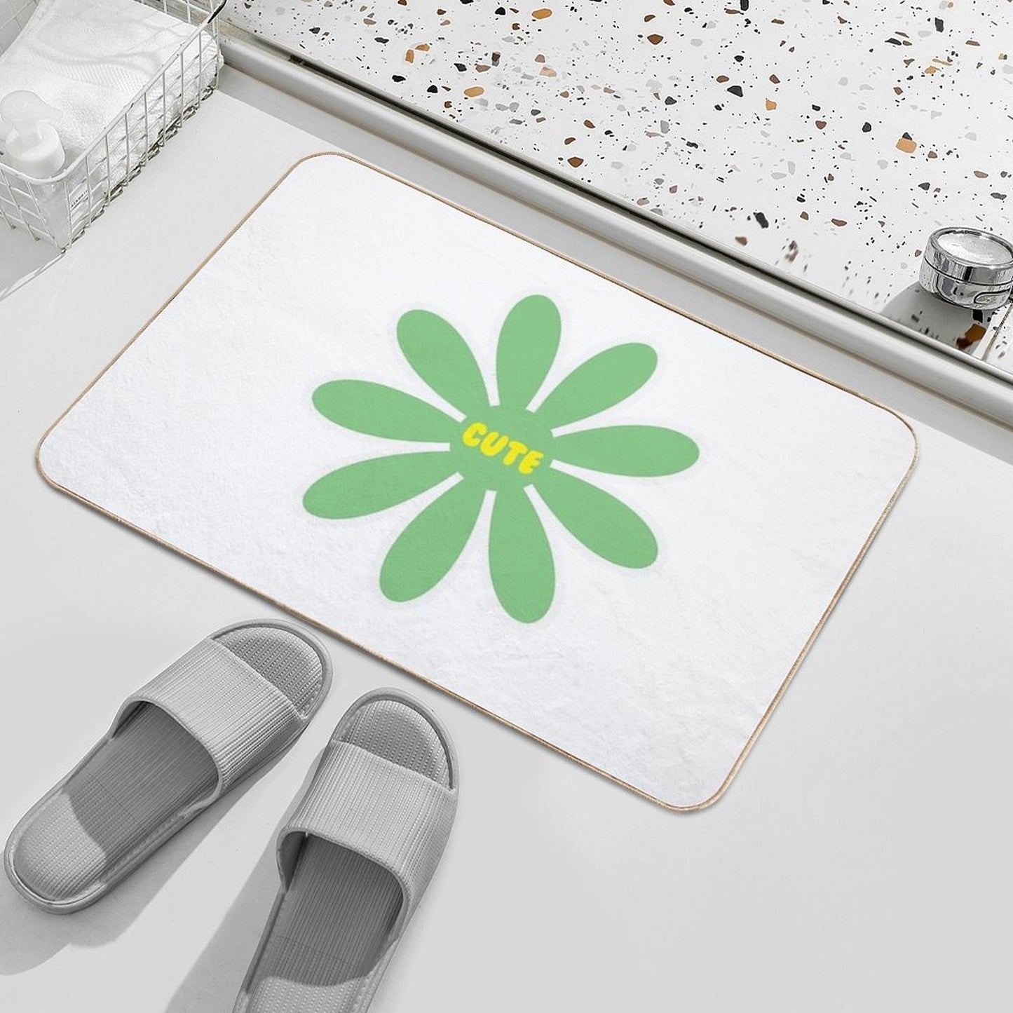 Cute Flower Slip-Resistant Bath Mat