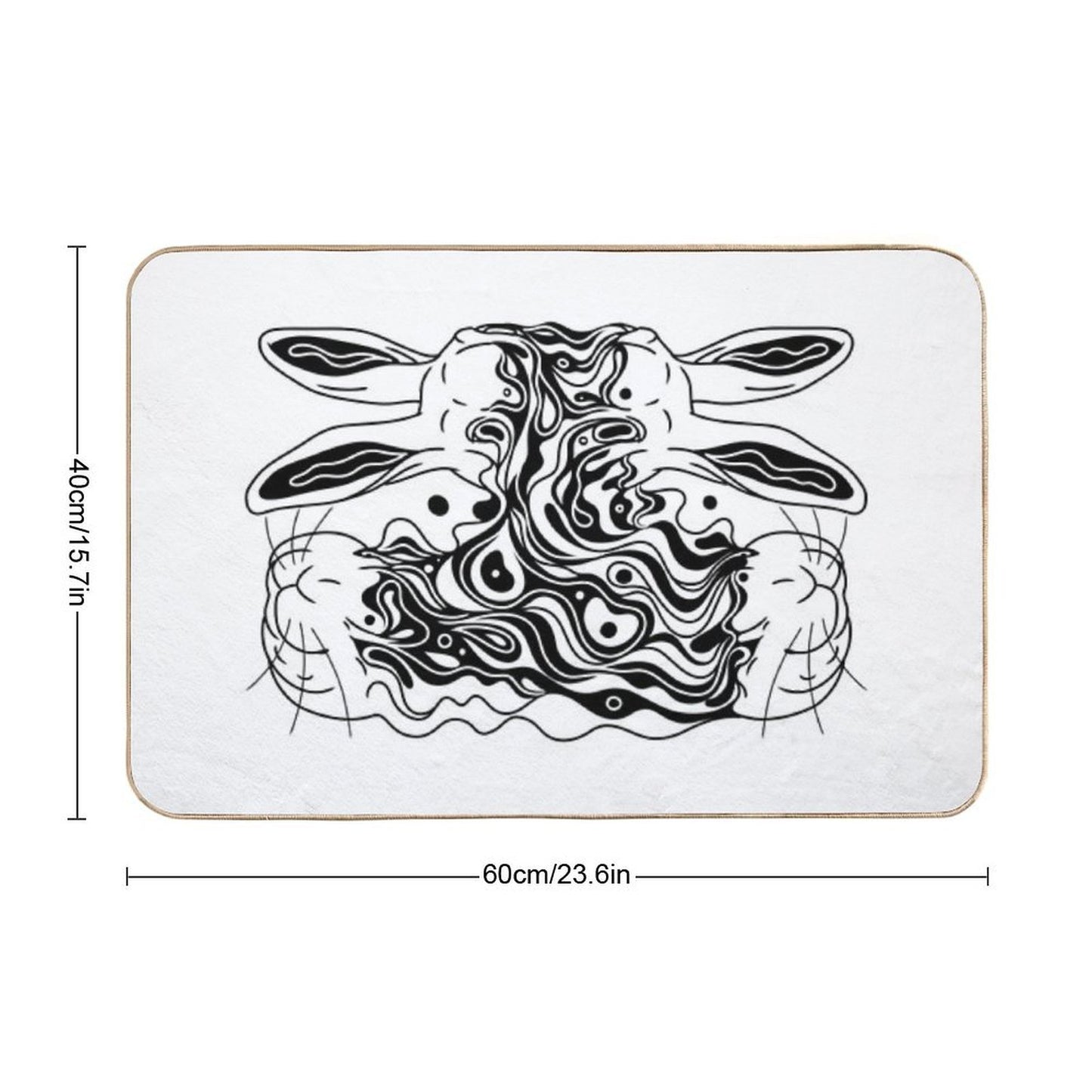 Lebre Duo Durable Bath Mat
