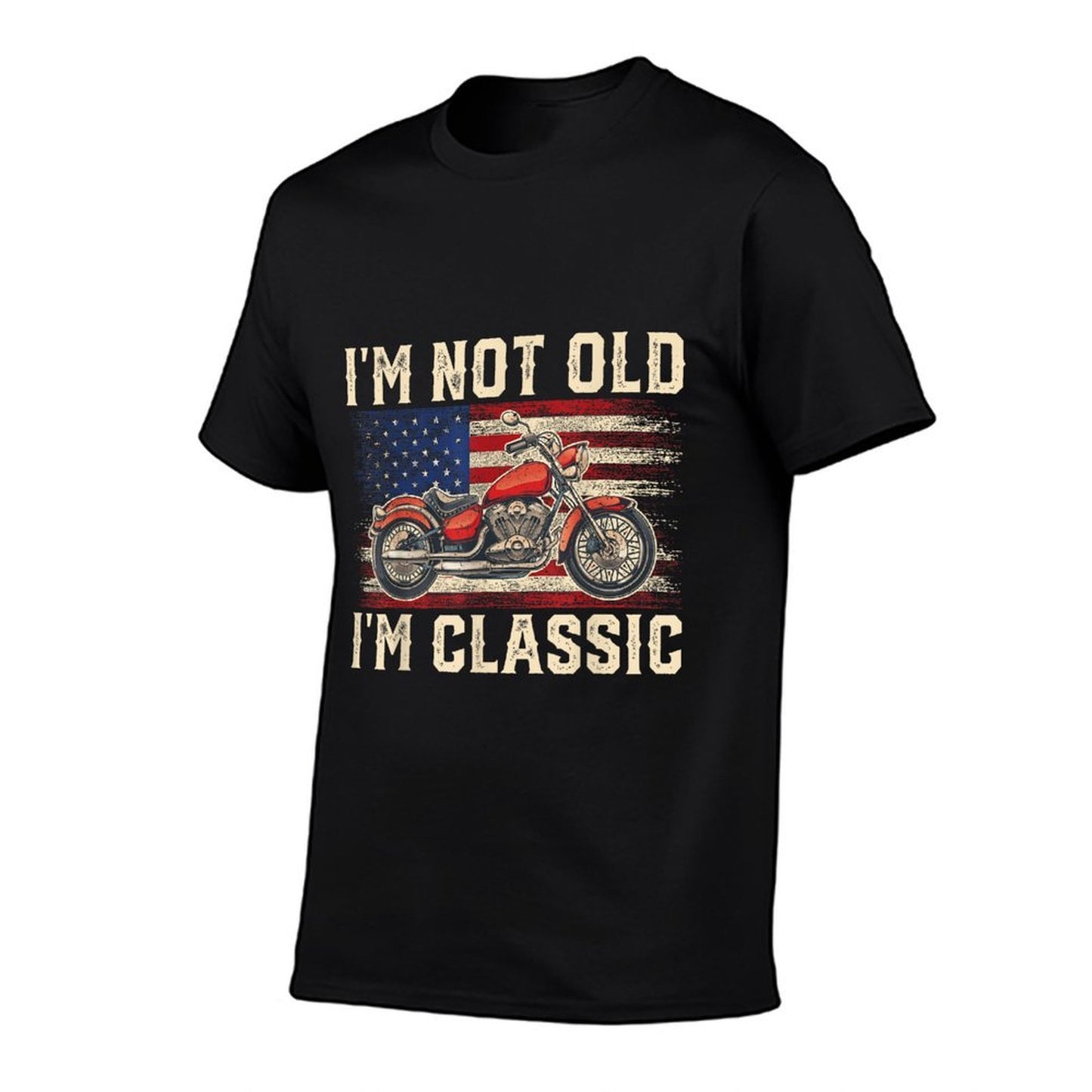 Im Not Old Im Classic Vintage Motorcycle Men Dad Biker Breathable T-Shirt