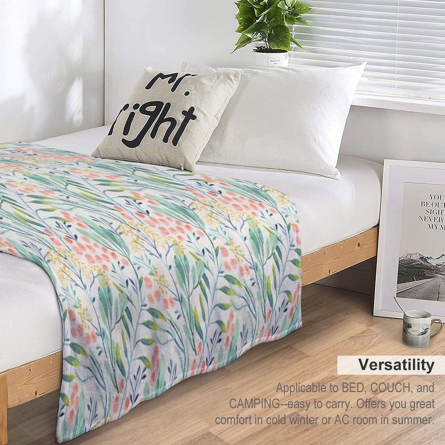 Botanical Garden Compact Throw Blanket