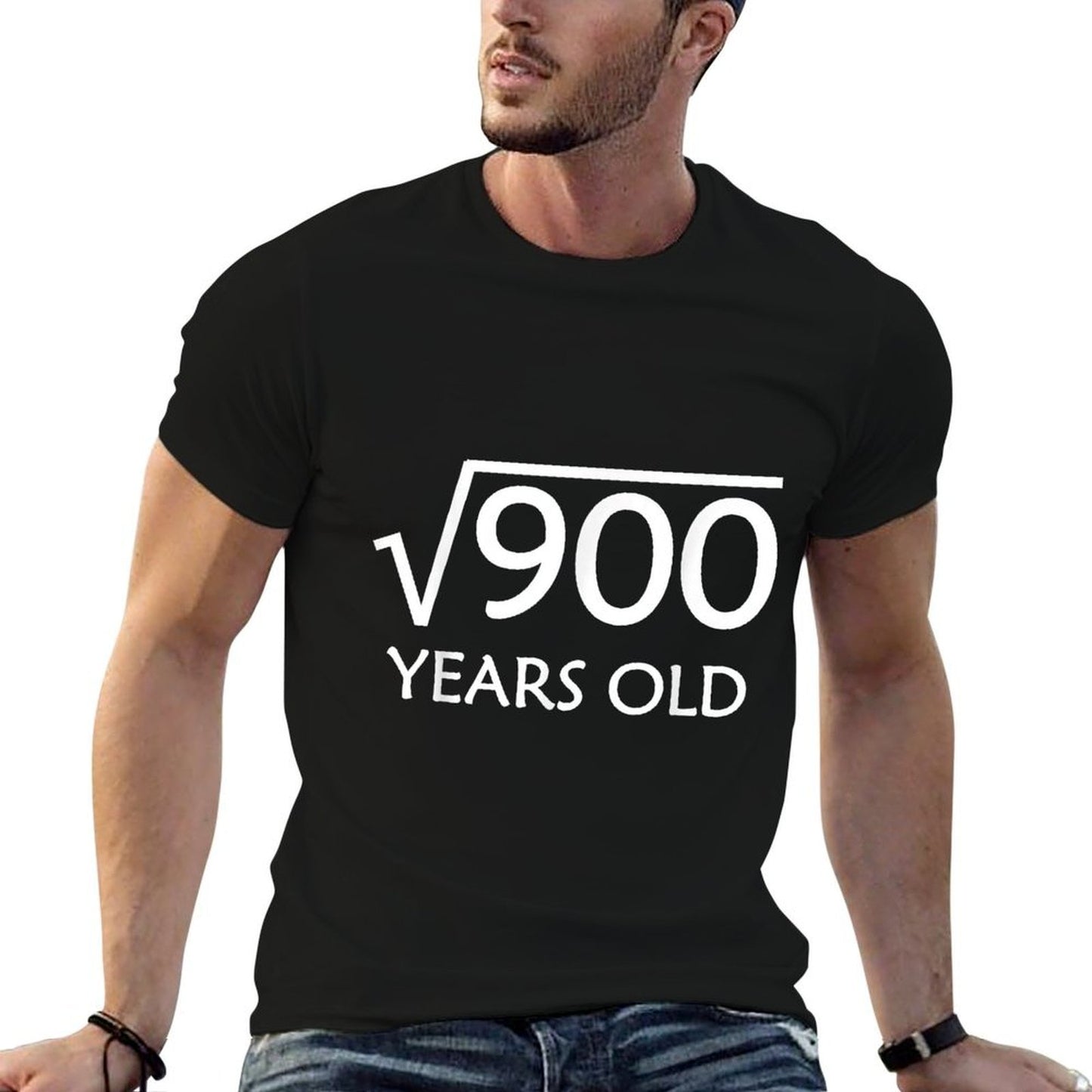 30th Birthday Square Root of 900 - 30 Years Old Bday High-quality Stitching T-Shirt