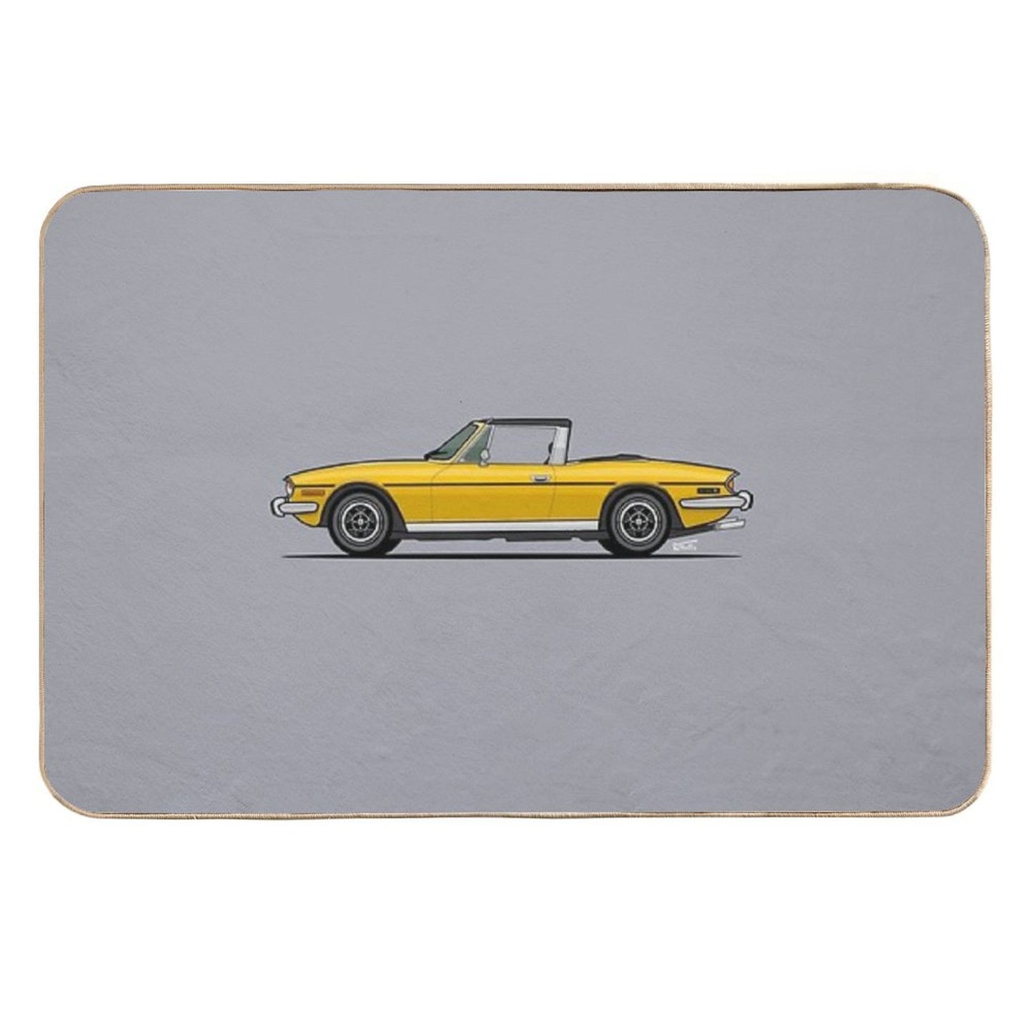 Triumph Stag Single Illustration Toxin-Free Bath Mat