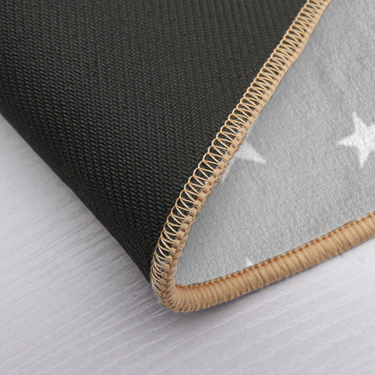 Stars on Grey Rapid-Drying Bath Mat