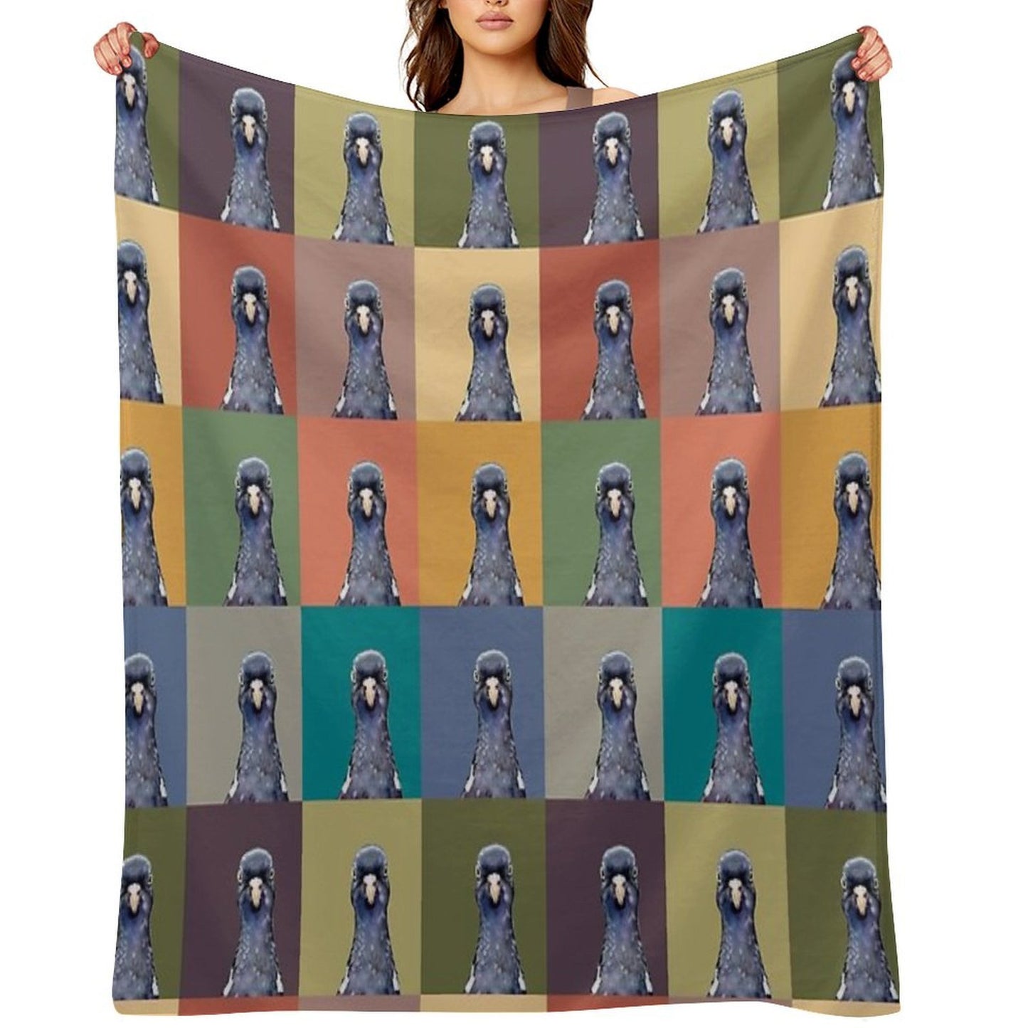 Pop Art Perry Pigeon All-season Throw Blanket