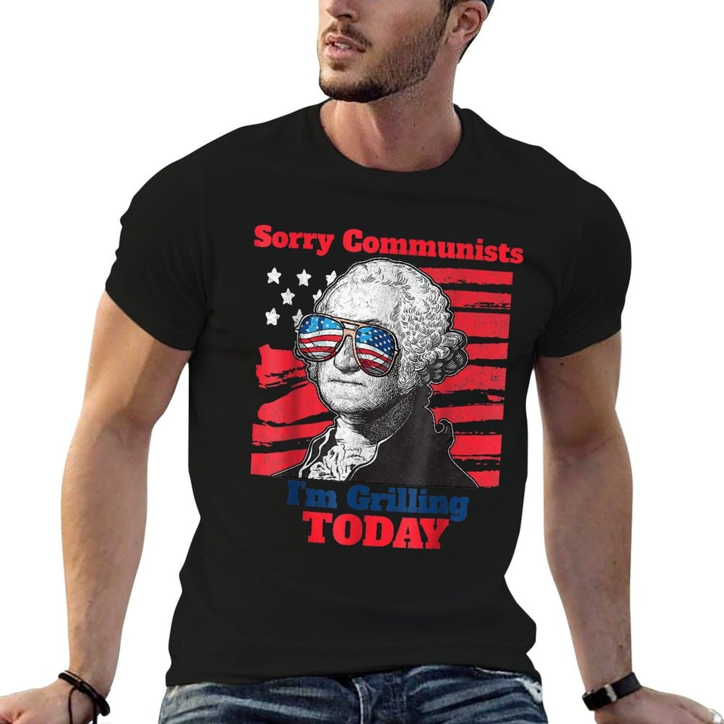 Funny Sorry Communists Im Grilling Today 2024 Affordable Price T-Shirt