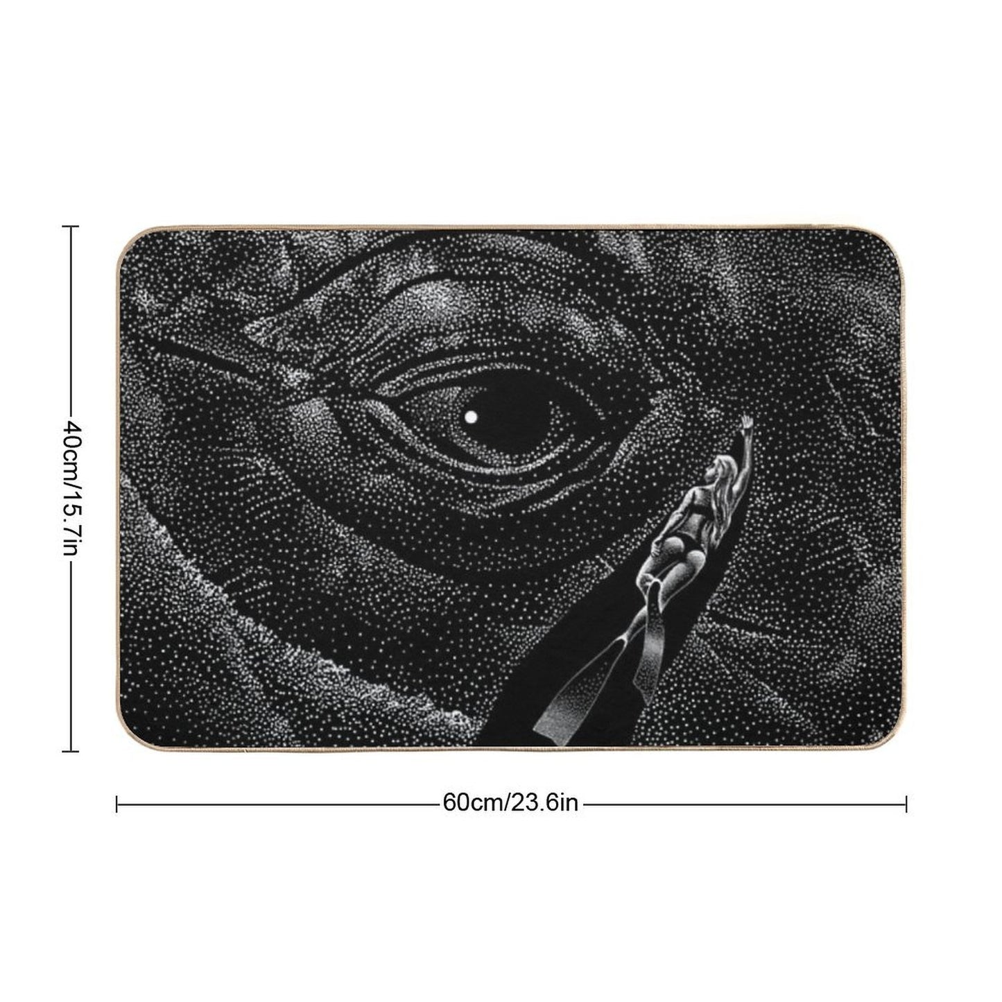 In The Whale's Eye Multi-Purpose Bath Mat