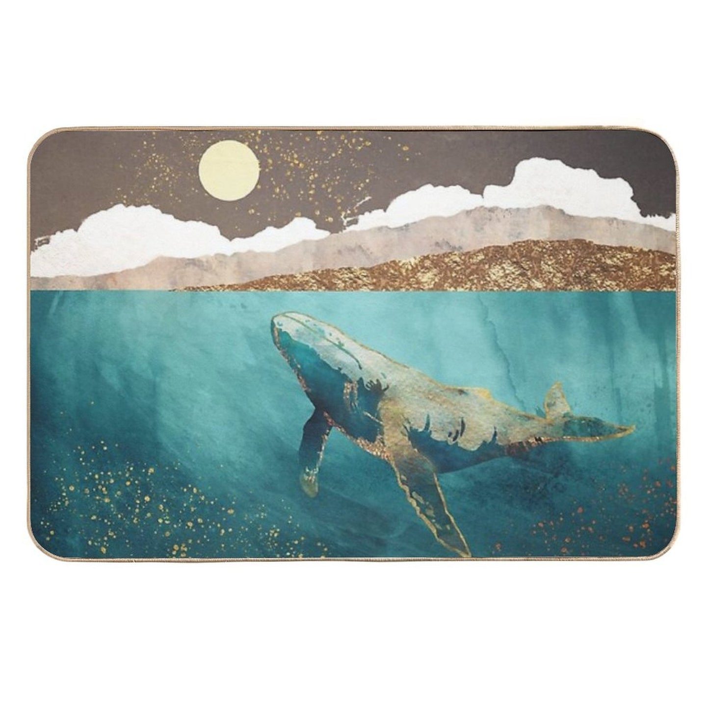 Light Beneath Absorbent Bath Mat