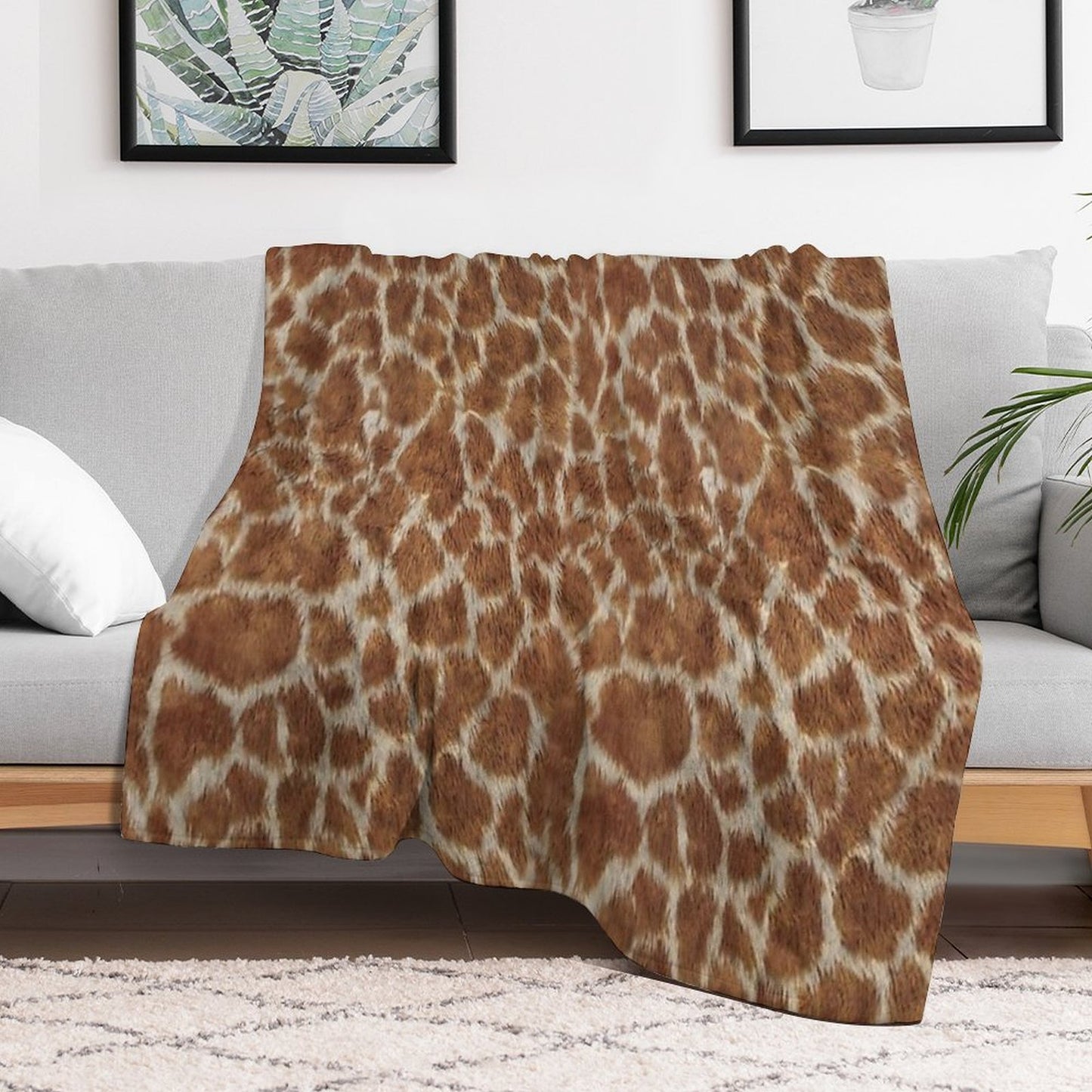 Giraffe Print Premium Throw Blanket
