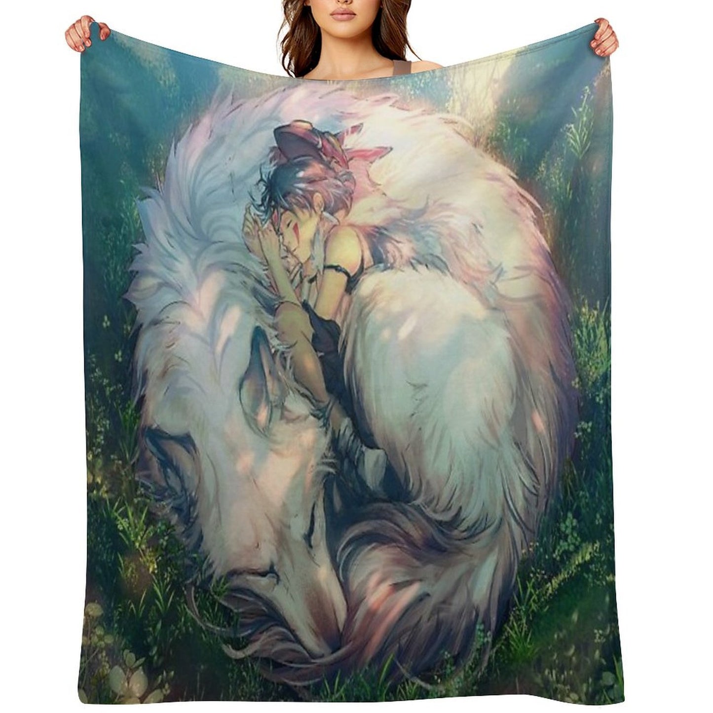 Princess Mononoke - Moro Machine-washable Throw Blanket