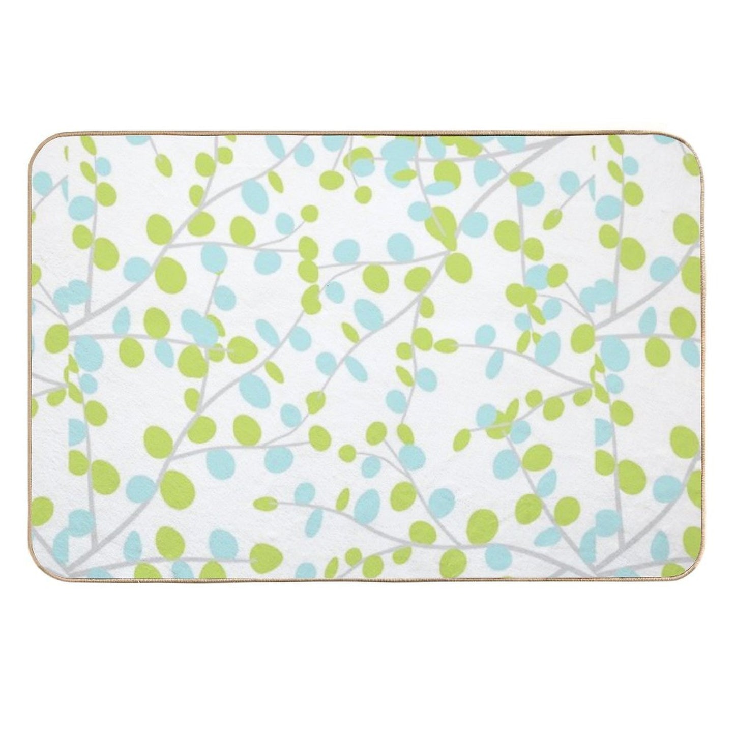 Pastel Tree Fade-Resistant Bath Mat