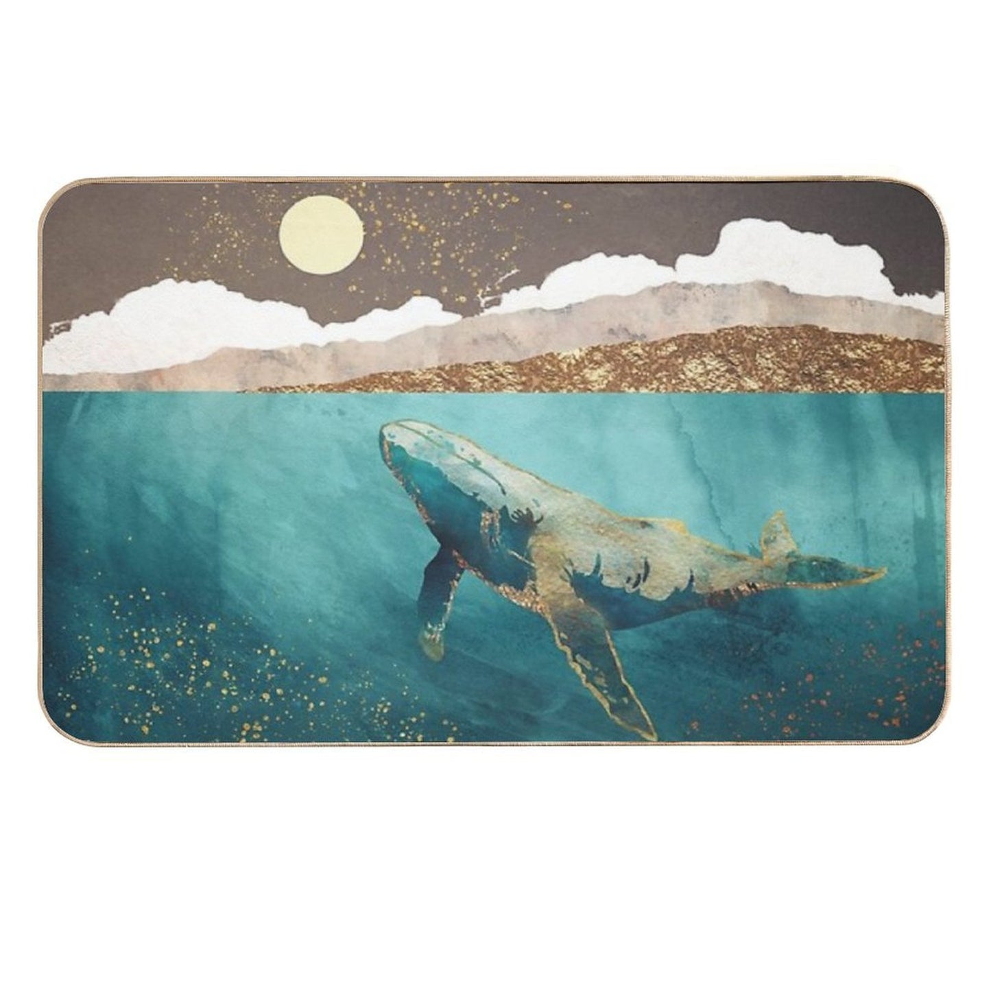 Light Beneath Absorbent Bath Mat