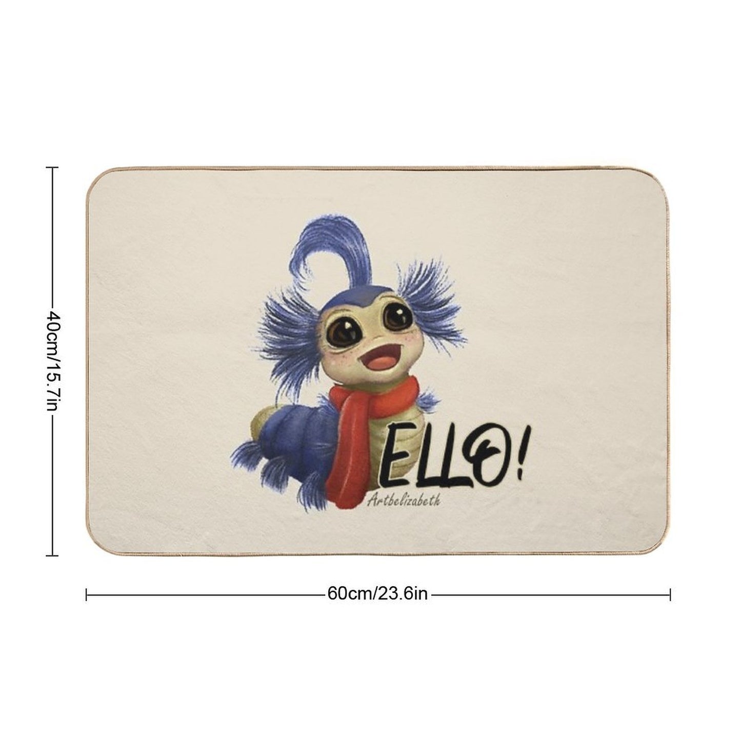 Labyrinth Worm Toxin-Free Bath Mat