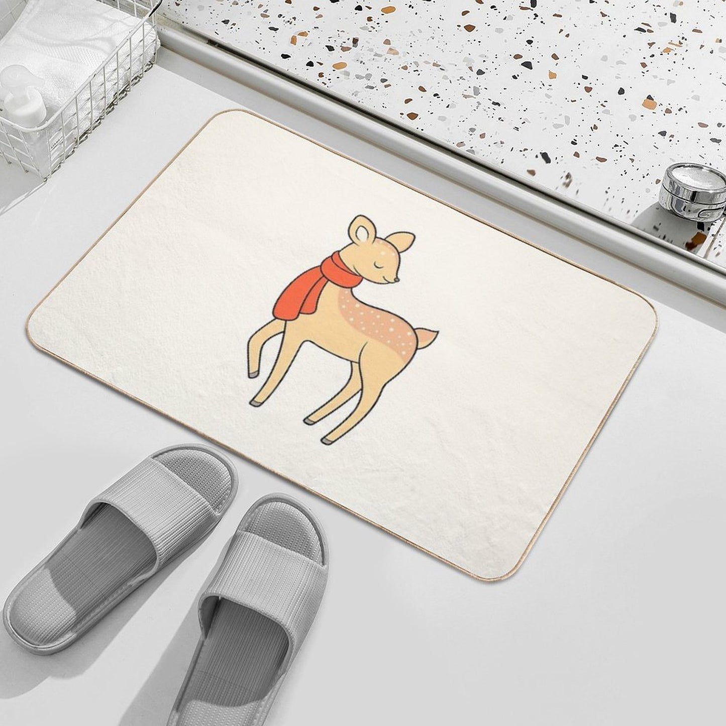 Deer Easy Maintenance Bath Mat