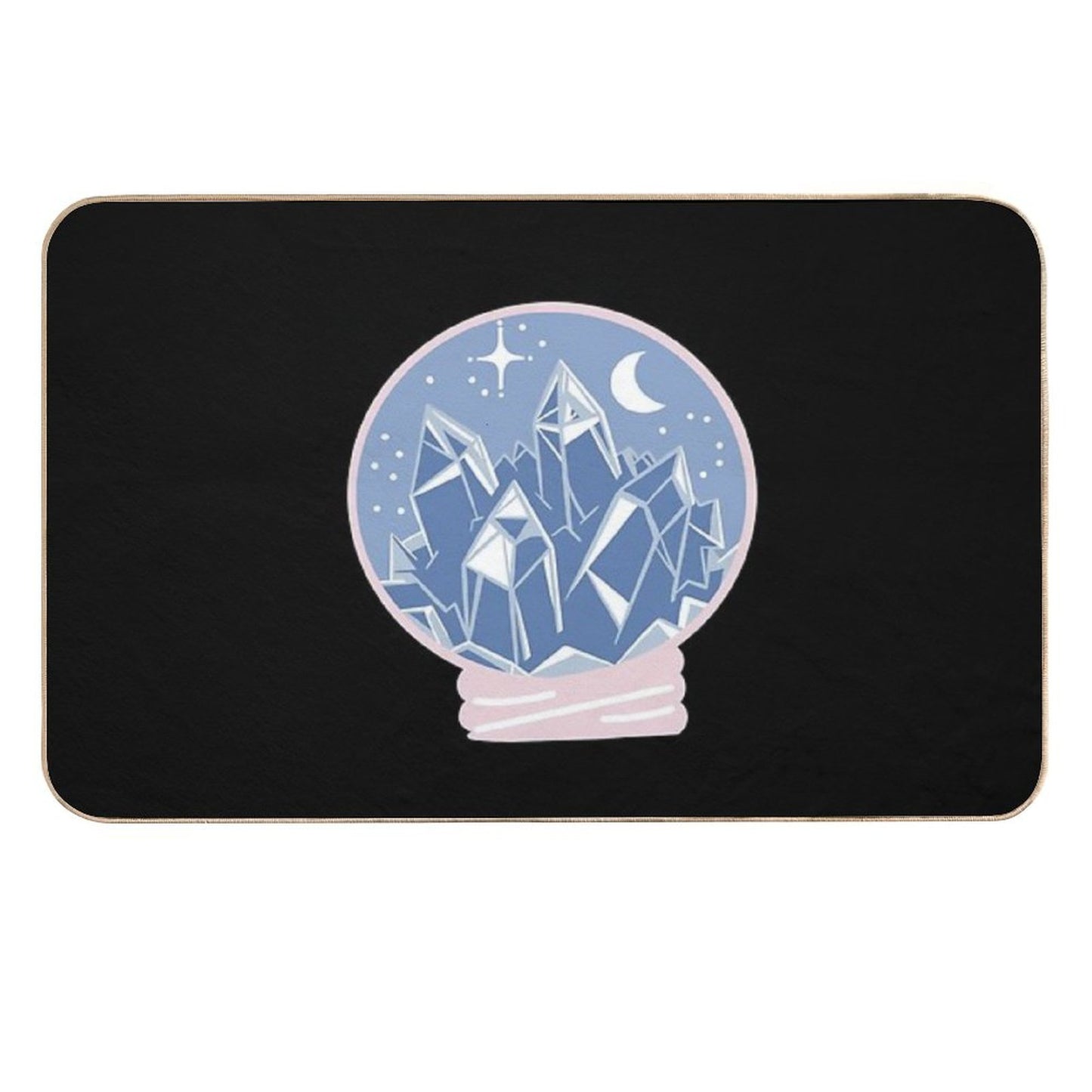 Gemstone Snow Globe Pet-Safe Bath Mat