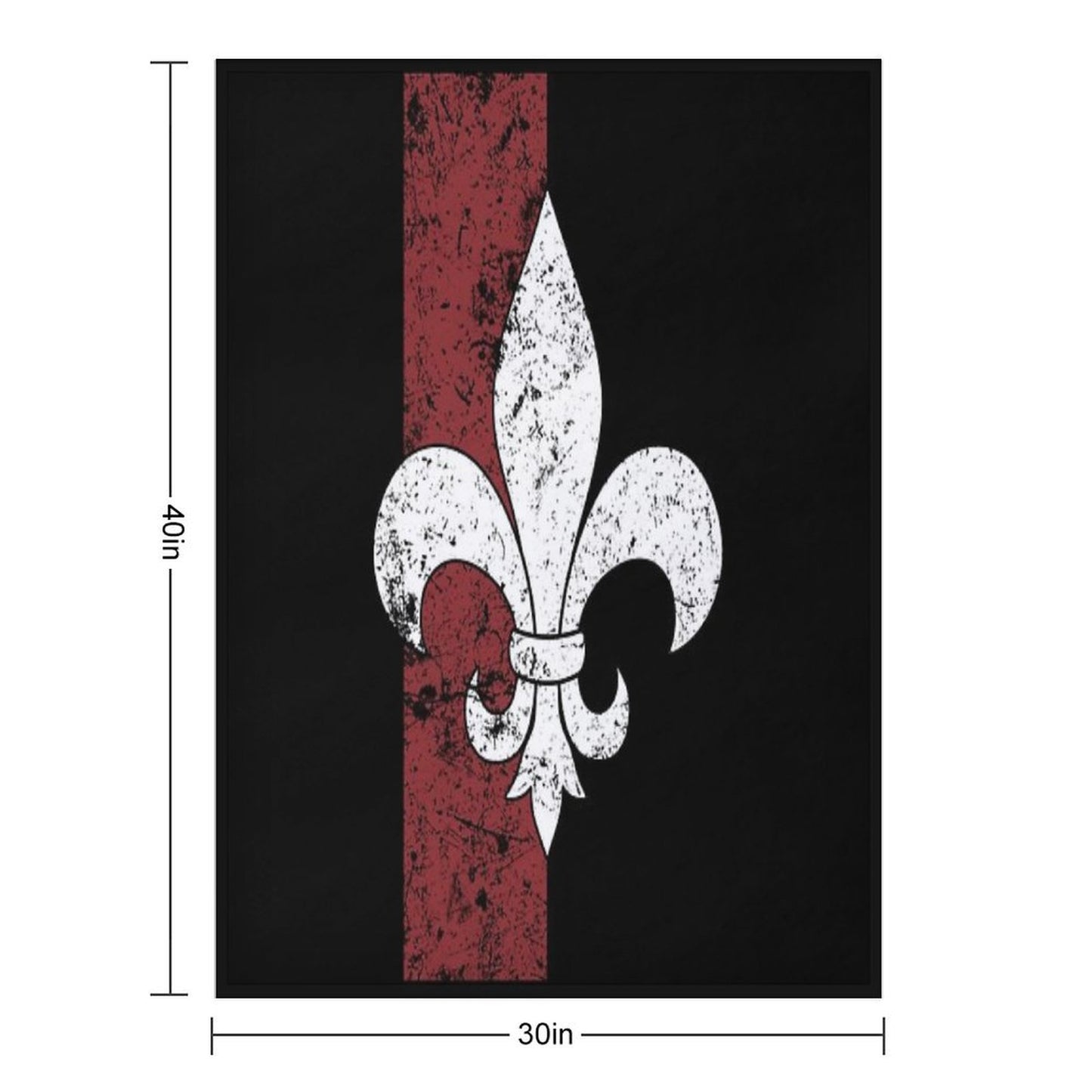 Fleur De Lis Travel-friendly Throw Blanket