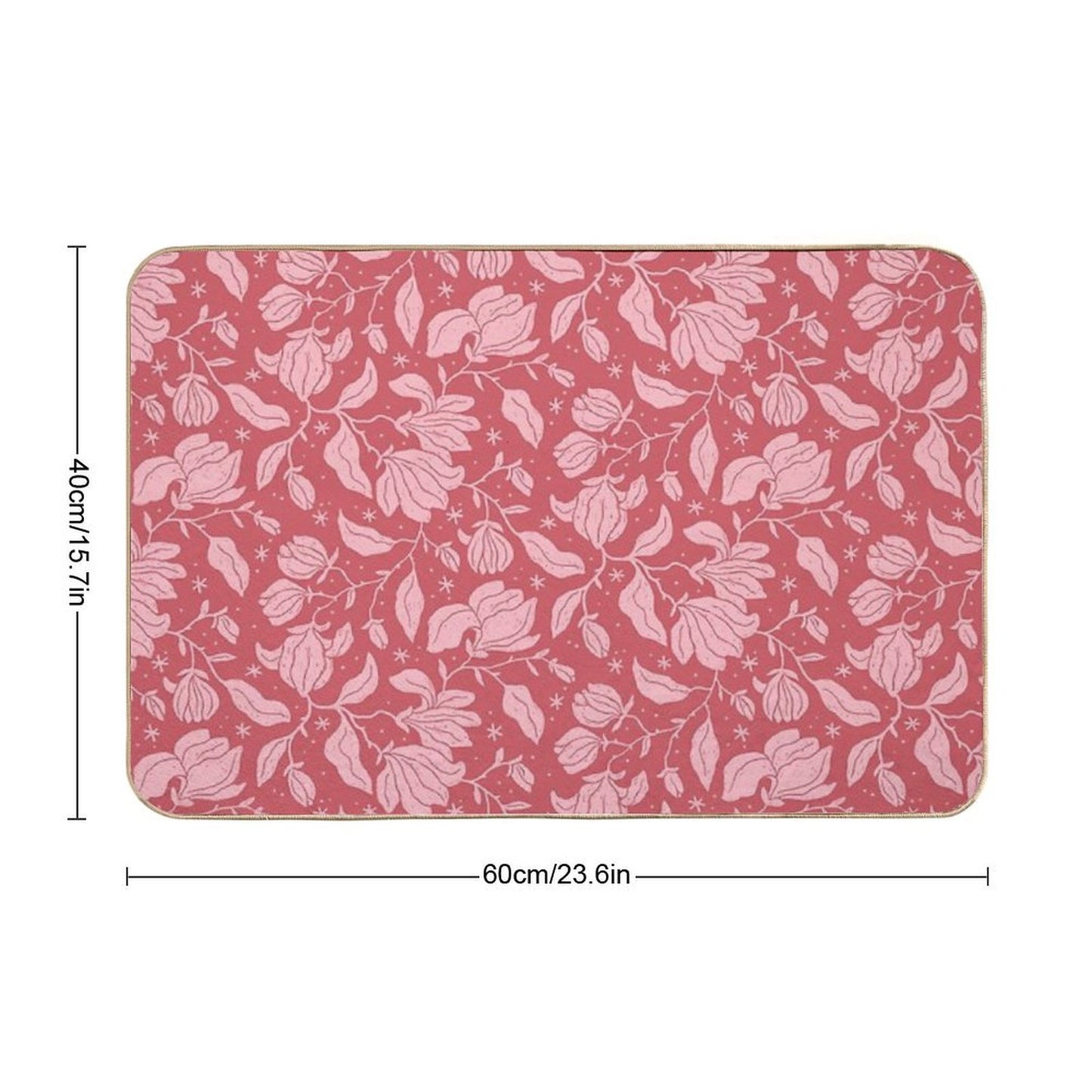 Pink Magnolias In Bloom Versatile Bath Mat