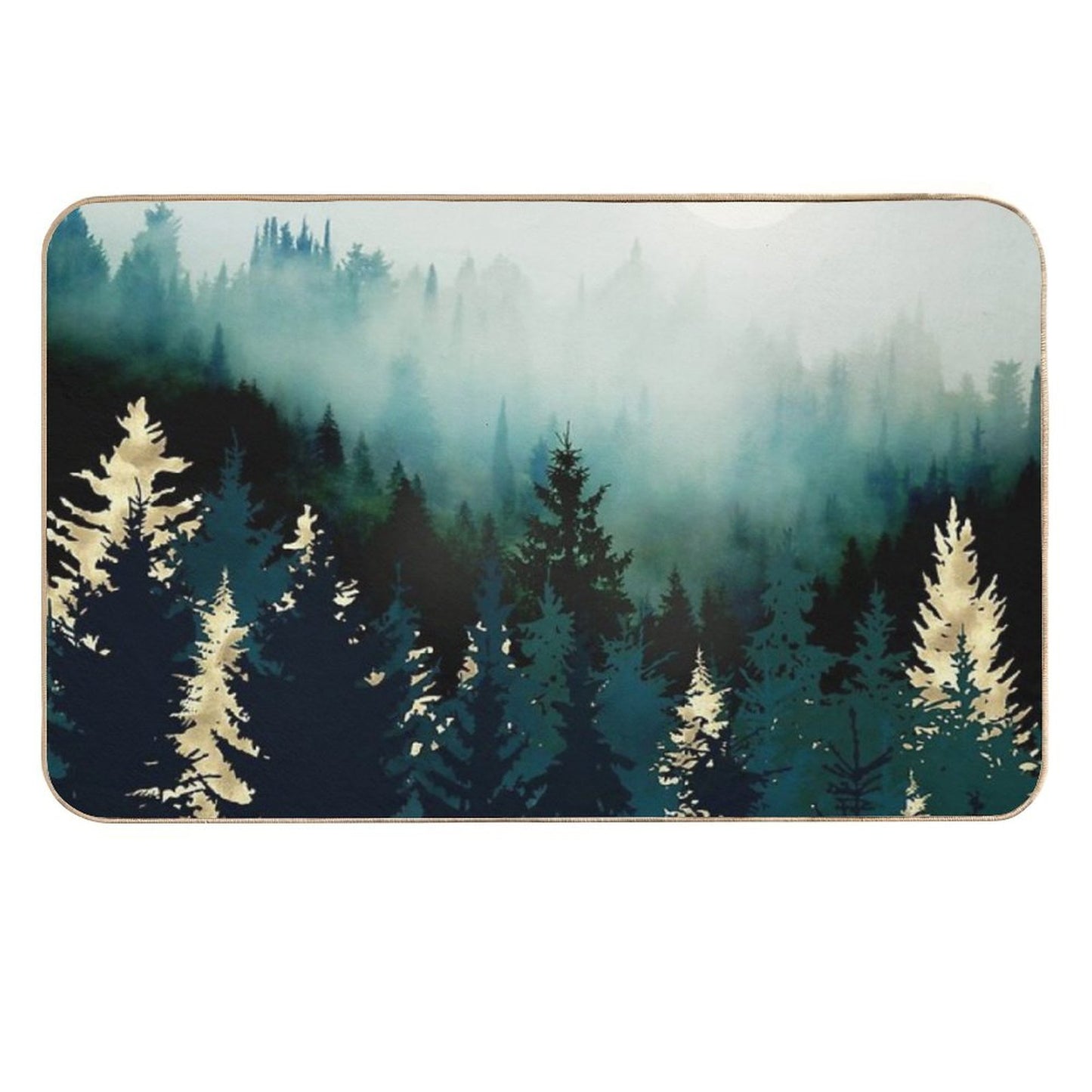 Forest Glow Repositionable Bath Mat