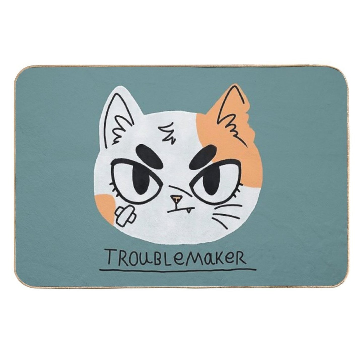 Troublemaker Fade-Resistant Bath Mat