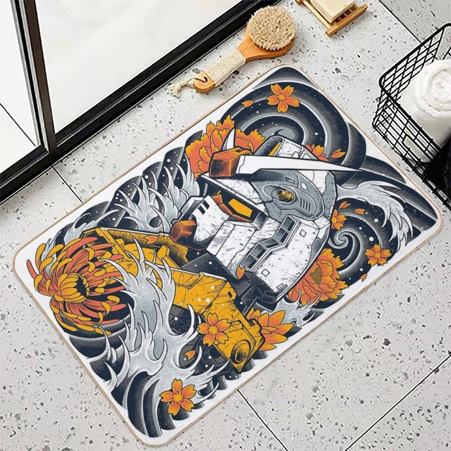 Gundam Stain-Proof Bath Mat