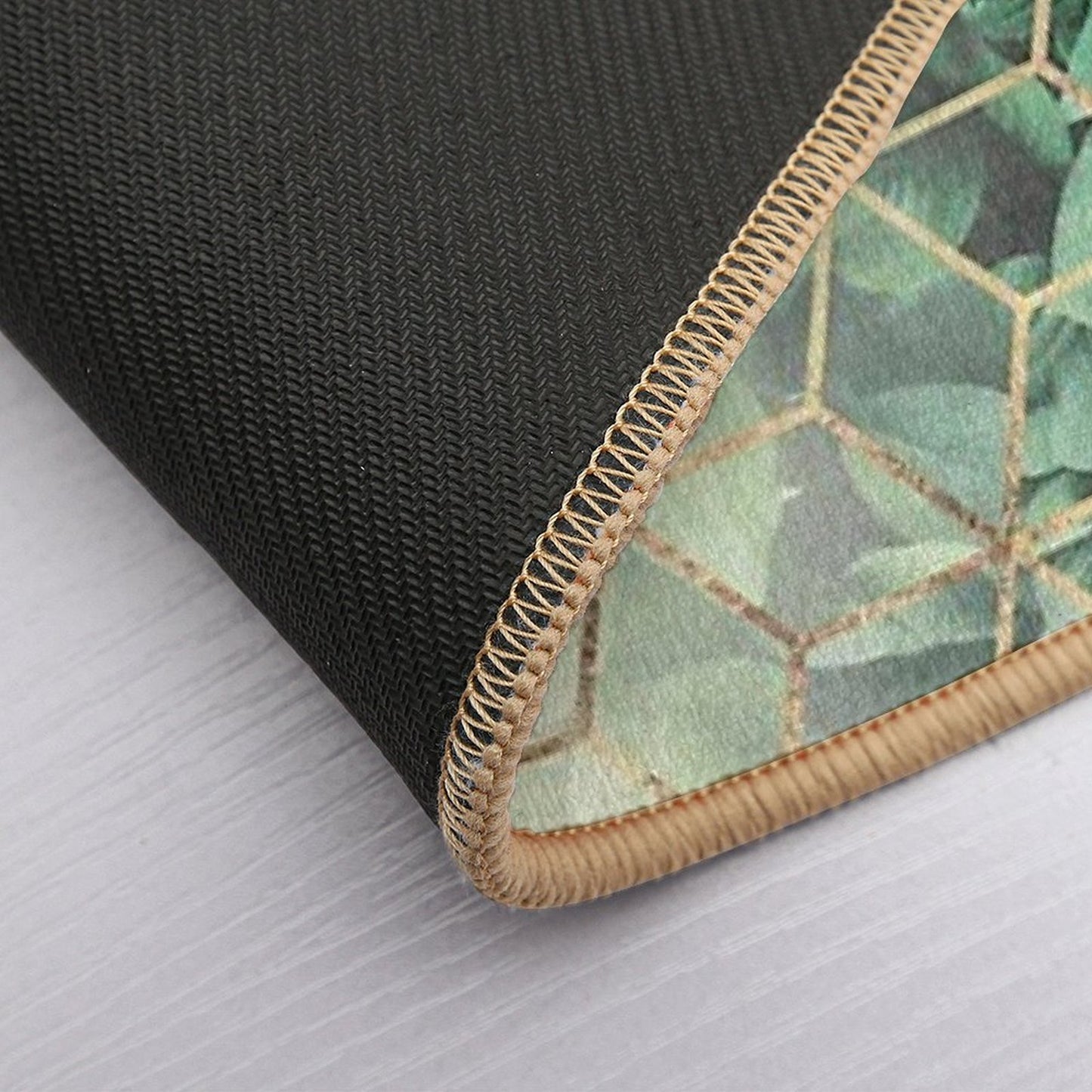Leaves And Cubes Multi-Purpose Bath Mat
