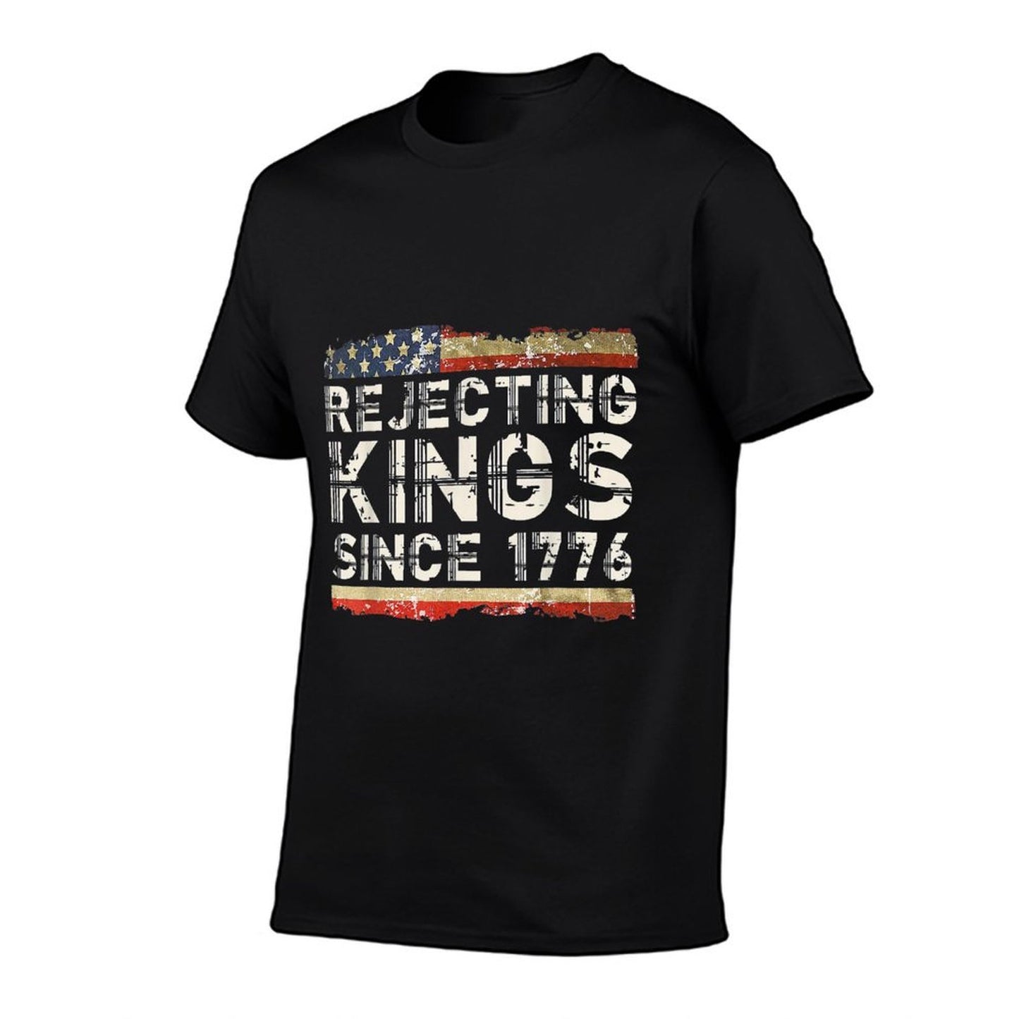 Rejecting Kings Since 1776 American Vintage Oversized Silhouette T-Shirt