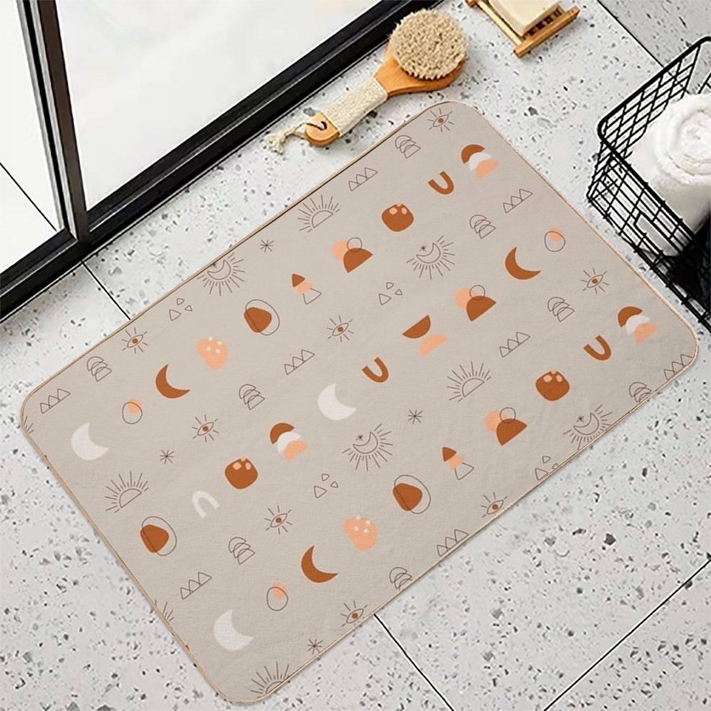 Boho Llama Pet-Safe Bath Mat