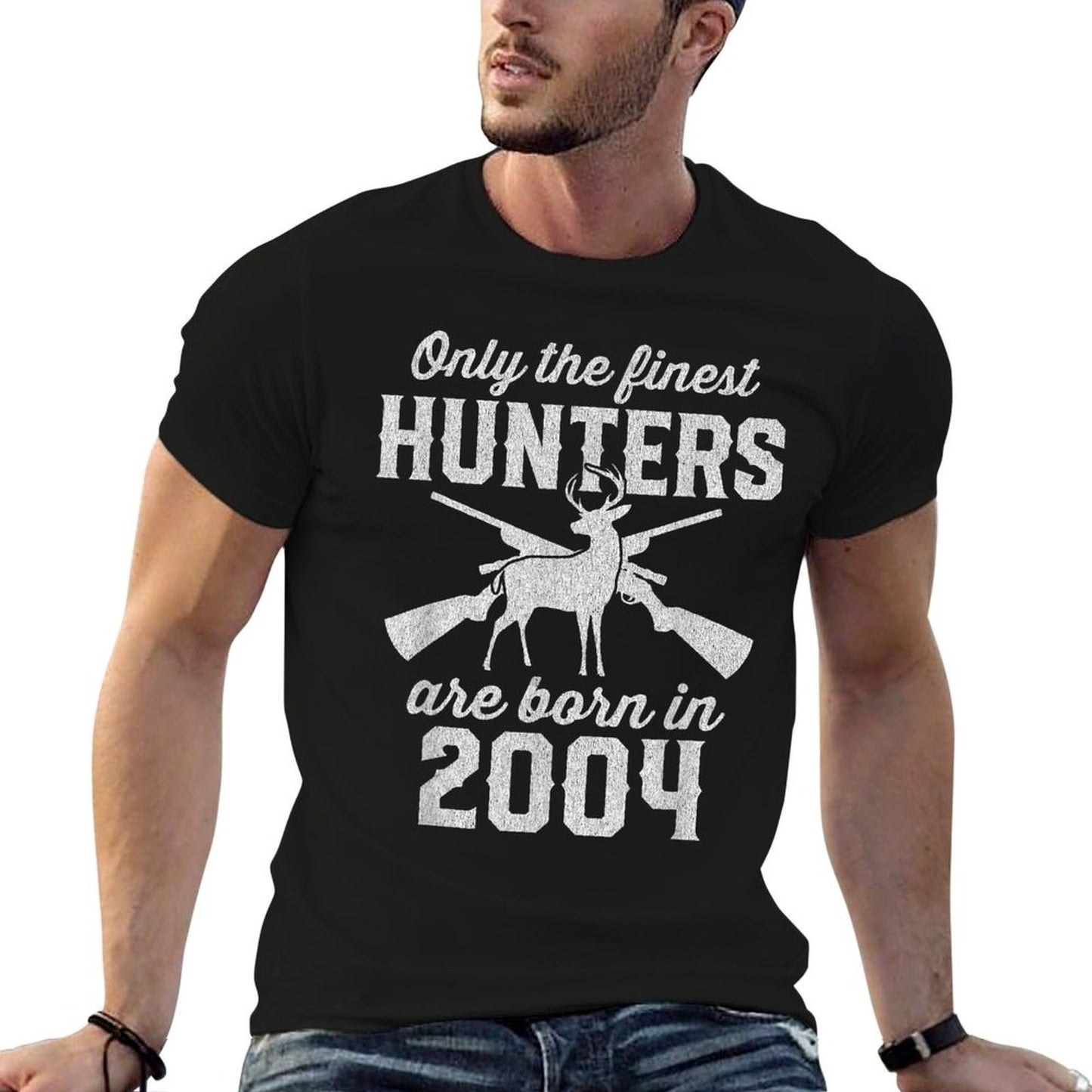 21 Year Old Deer Hunter 21st Birthday Hunting Easy-care T-Shirt