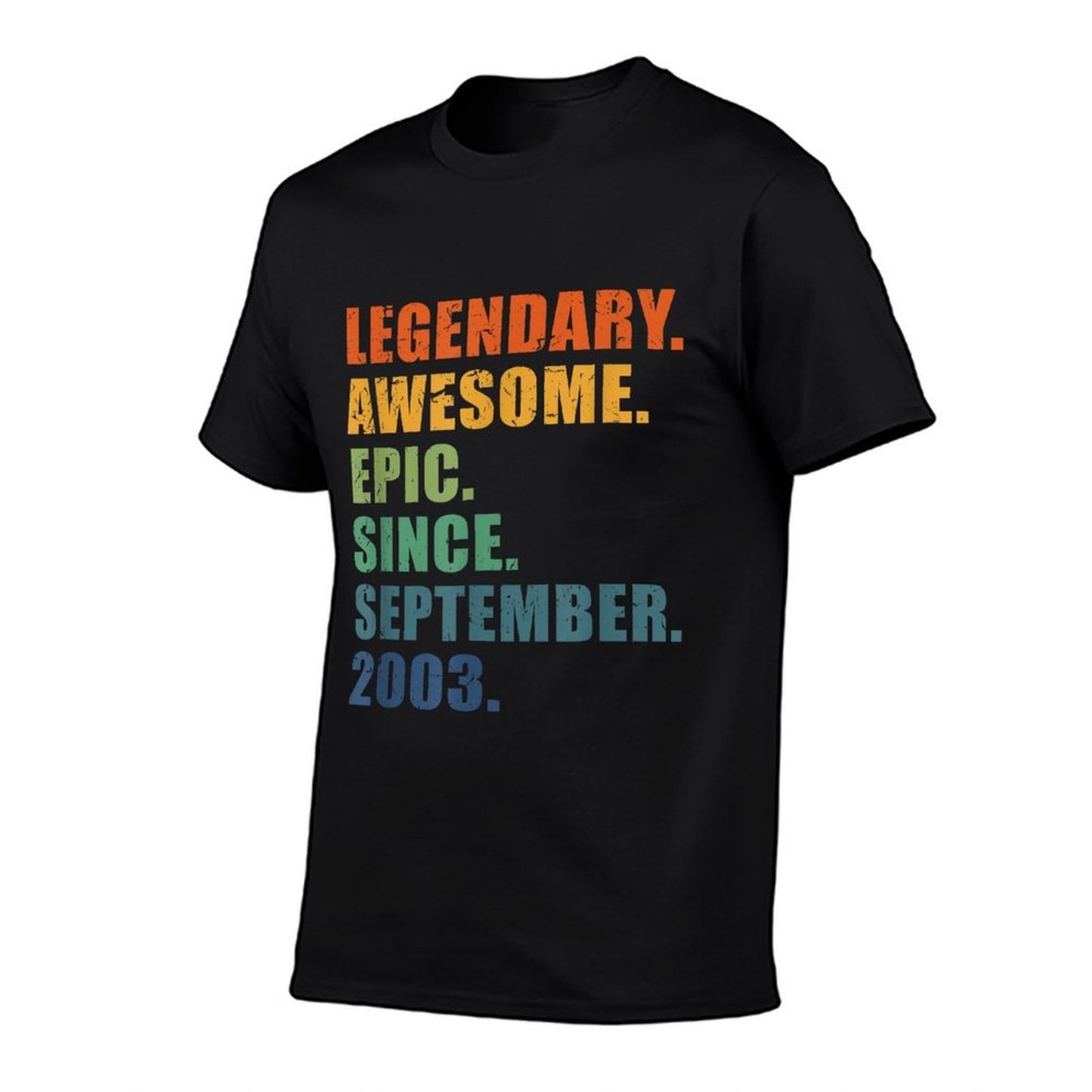 2003 September Men Women 21 Year Anniversary 21st Birthday Cotton T-Shirt