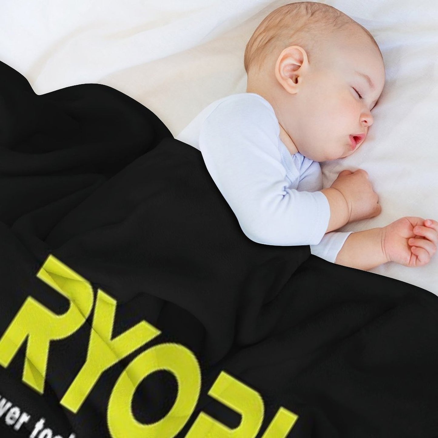 POWER TOOLS RYOBI LOGO Sustainable Throw Blanket