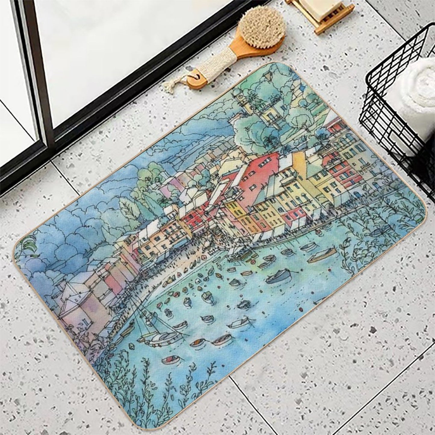 Portofino, Italy Eco-Friendly Bath Mat