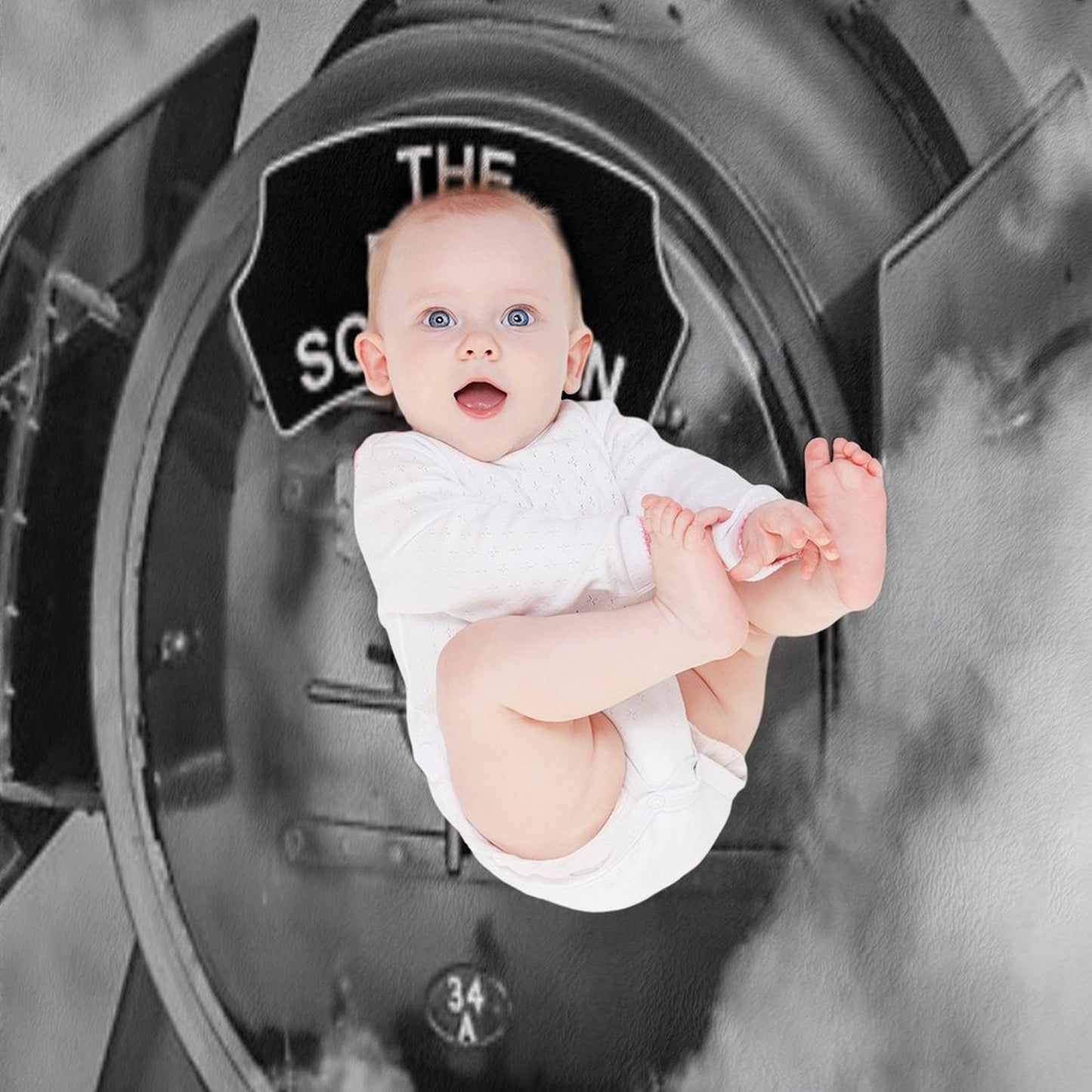 The Flying Scotsman 60103, in A Cloud of Steam And Smoke Premium Throw Blanket