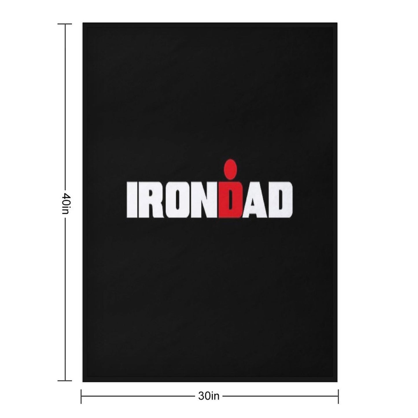IronDad, Triathlon Dad, Triathlete Daddy Multi-functional Throw Blanket
