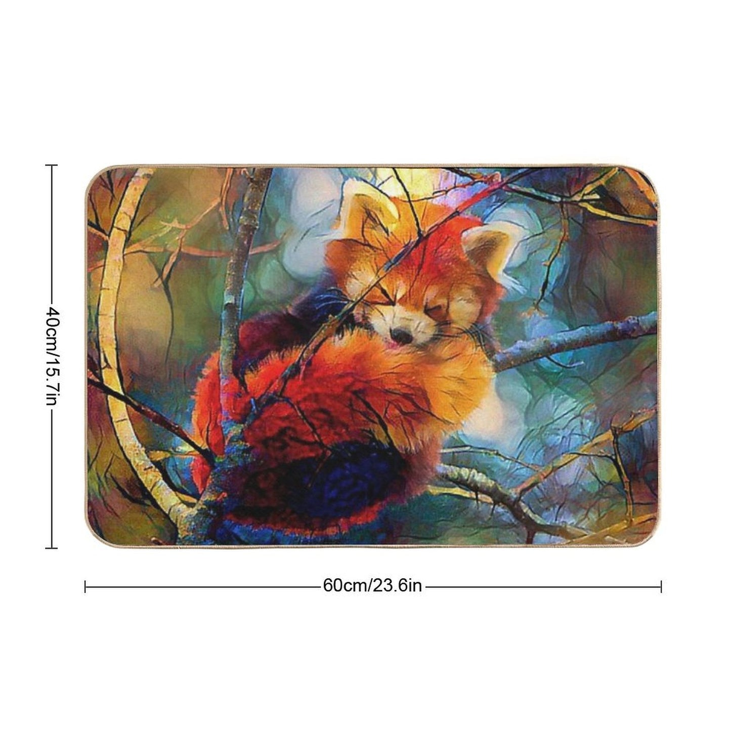 Autumnal Red Panda Multi-Purpose Bath Mat