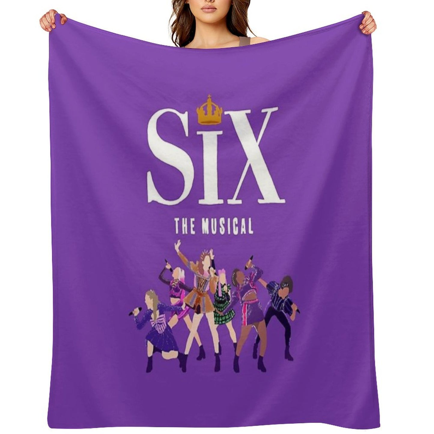 Six The Musical Queens Poster Durable Throw Blanket