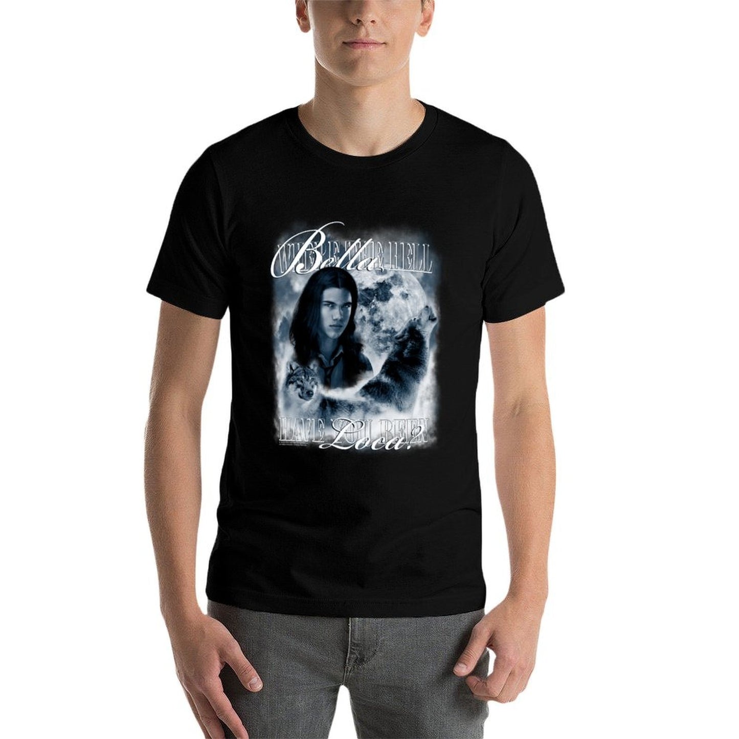 Twilight Saga Retro Jacob Wolf Moon Loca Movie Odor-resistant T-Shirt
