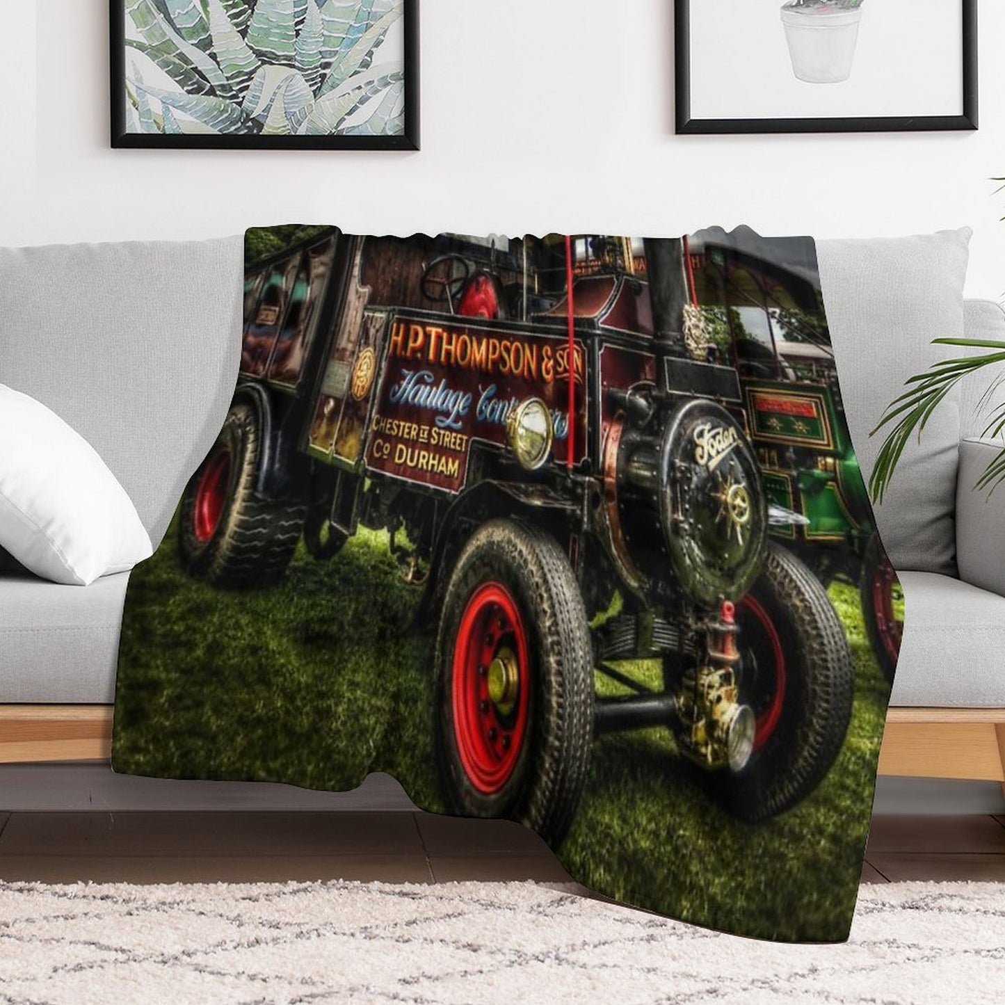 Traction Engine At The Steam Rally Comfort Throw Blanket