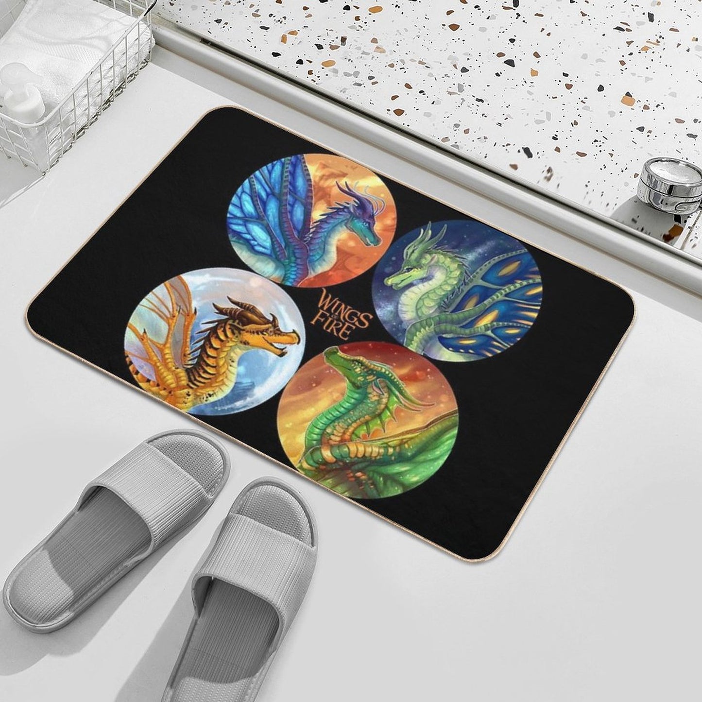 Wings of Fire - Heroes of The Lost Continent Absorbent Bath Mat