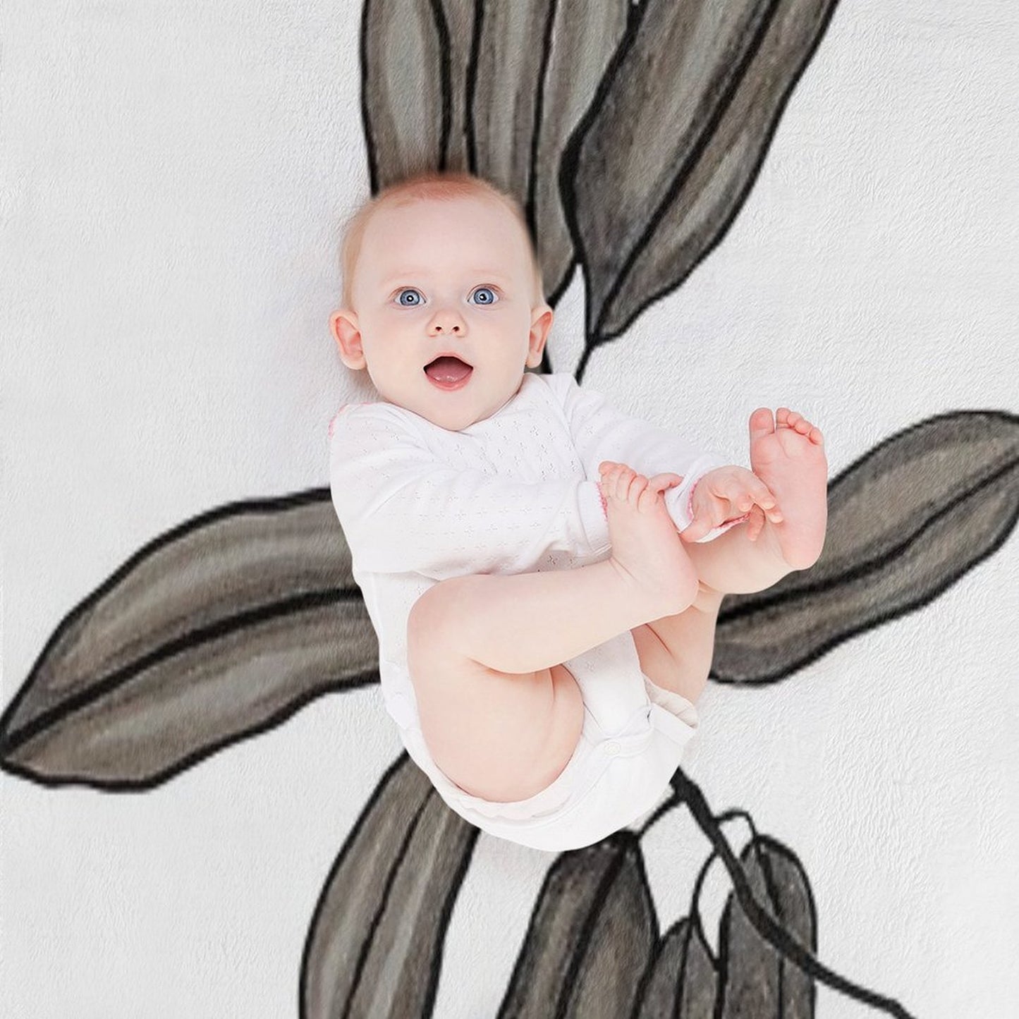 Quiet Willow Leaves, 2019 Eco-conscious Throw Blanket