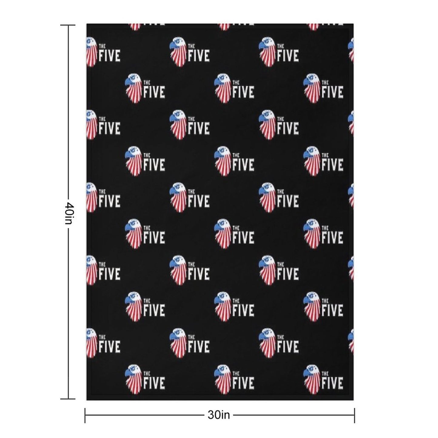 Fox News The Five Eagle Logo Sustainable Throw Blanket