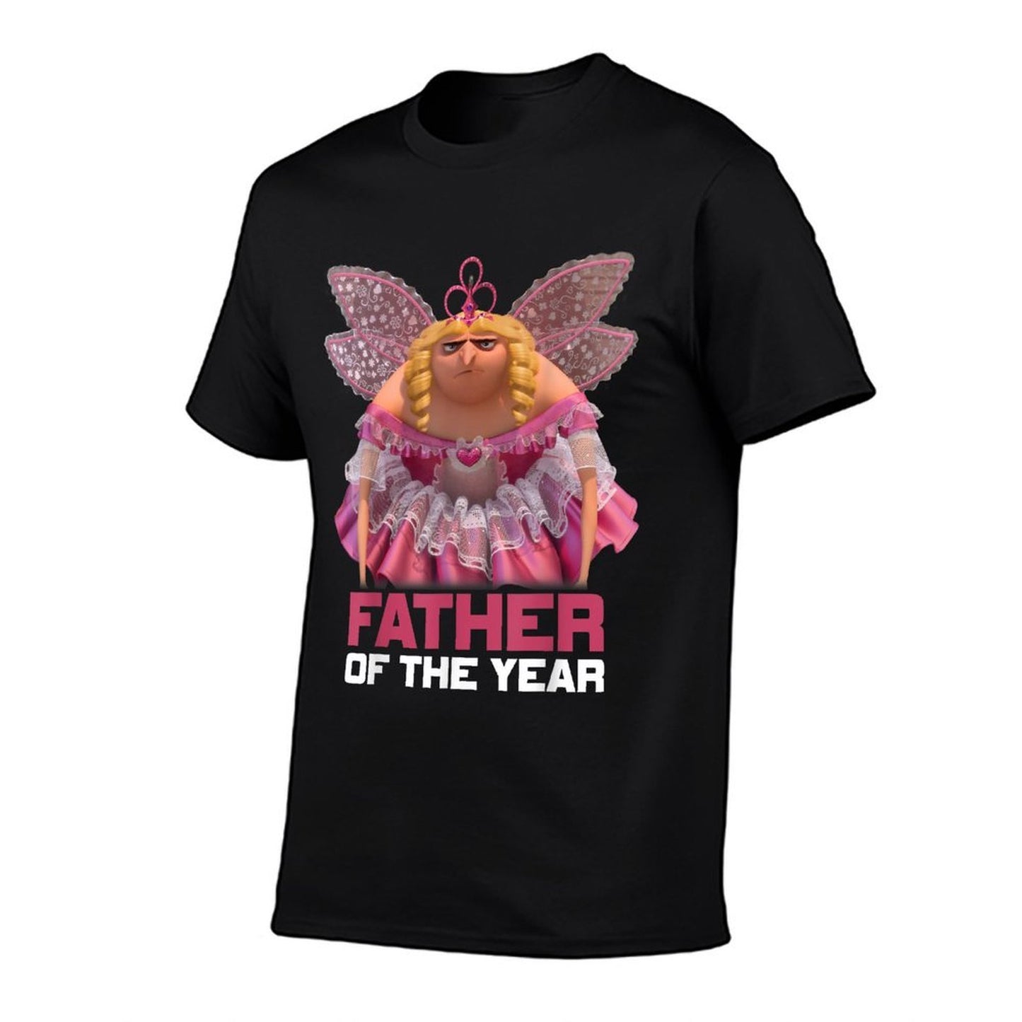 Despicable Me Minions Gru Fairy Father Graphic Rolled Sleeves T-Shirt