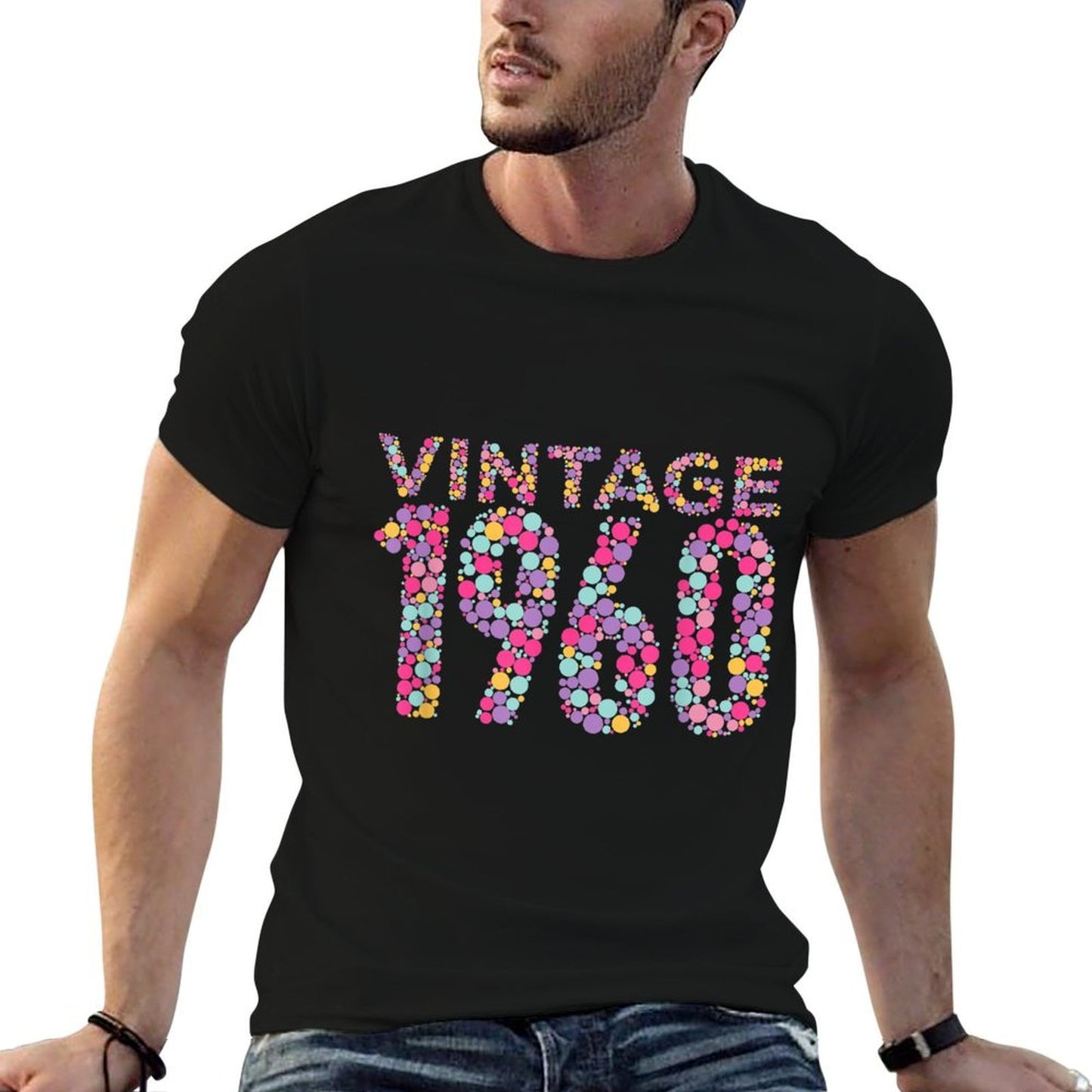 60th Birthday Gift For Men And Women. Vintage 1960 Relaxed-fit T-Shirt