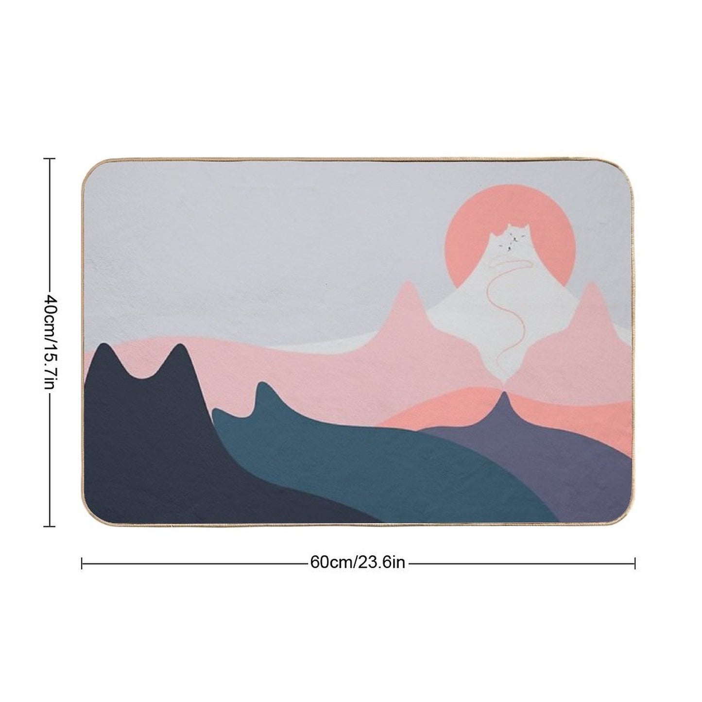 Cat Landscape 129 Versatile Bath Mat