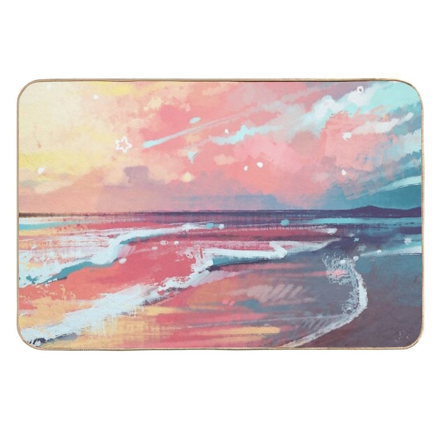 Study of The Sea Anti-Trip Bath Mat