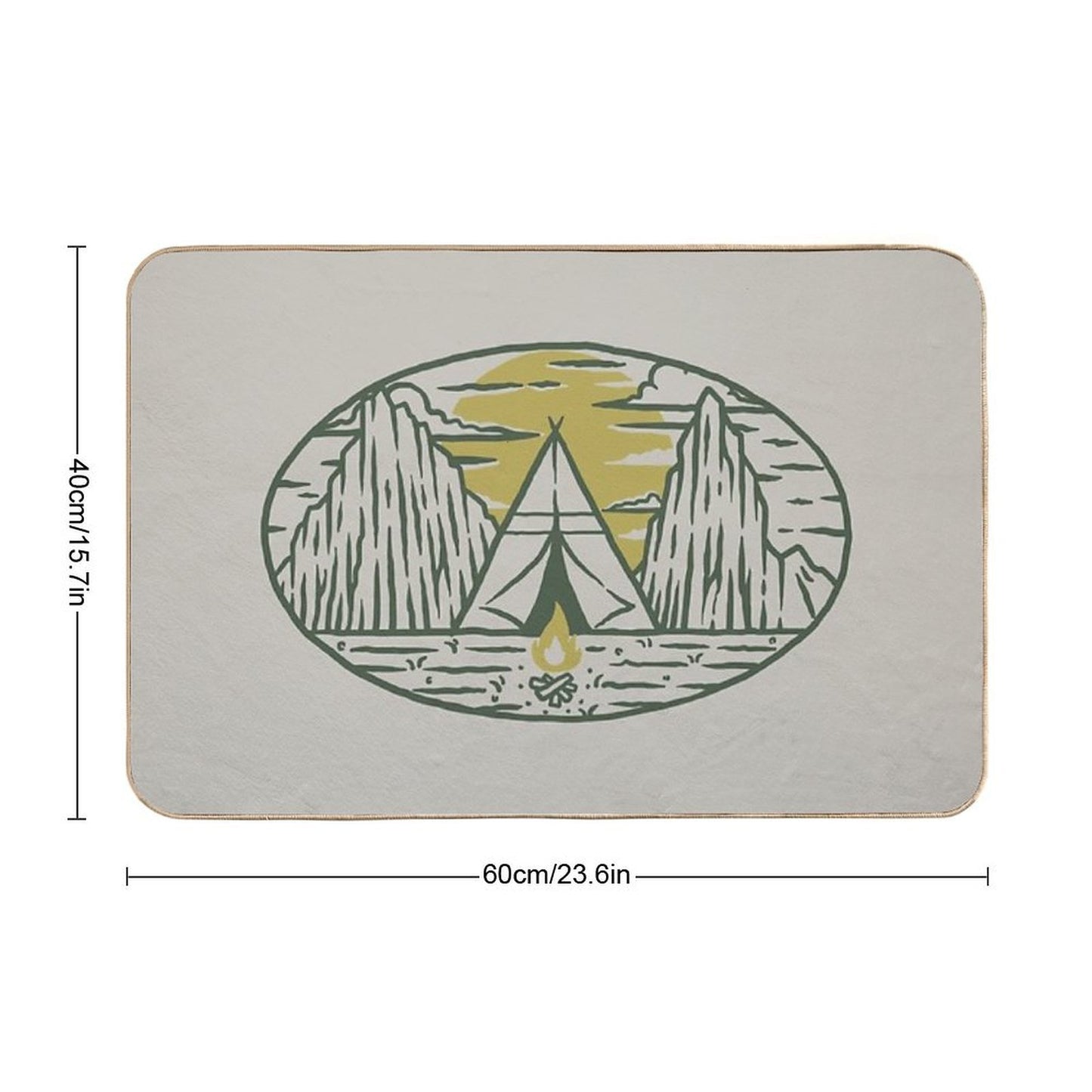 Camp And Fire Versatile Bath Mat